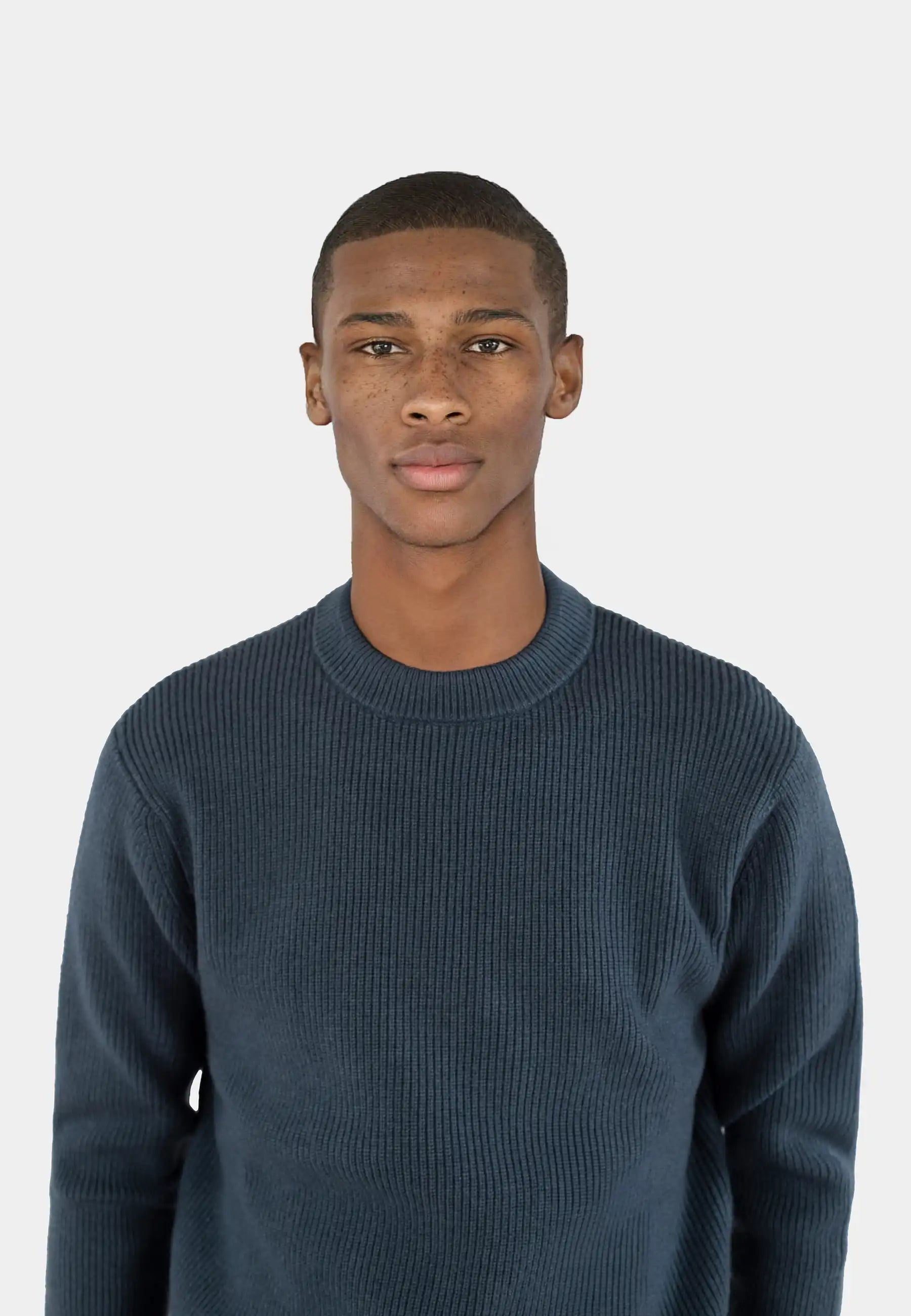 Eddie knitted sweater - Orion blue