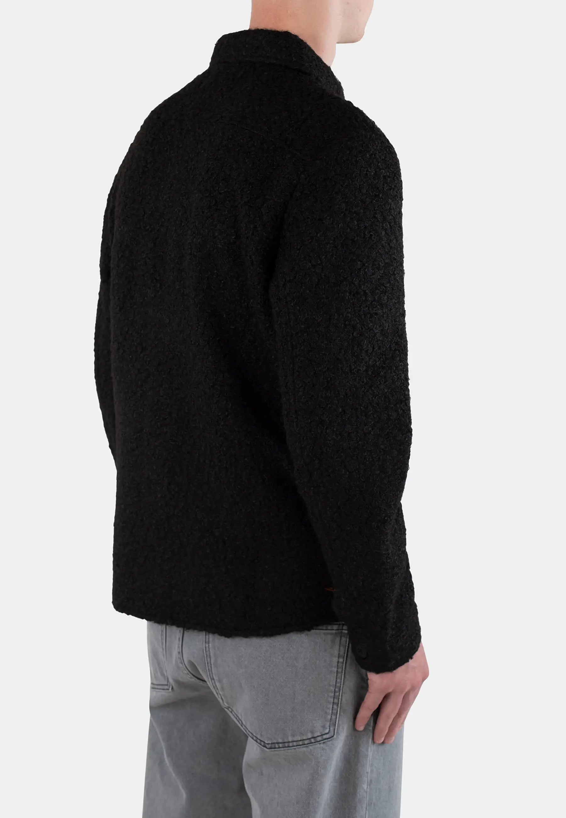 Dani Boucle overshirt - Svart