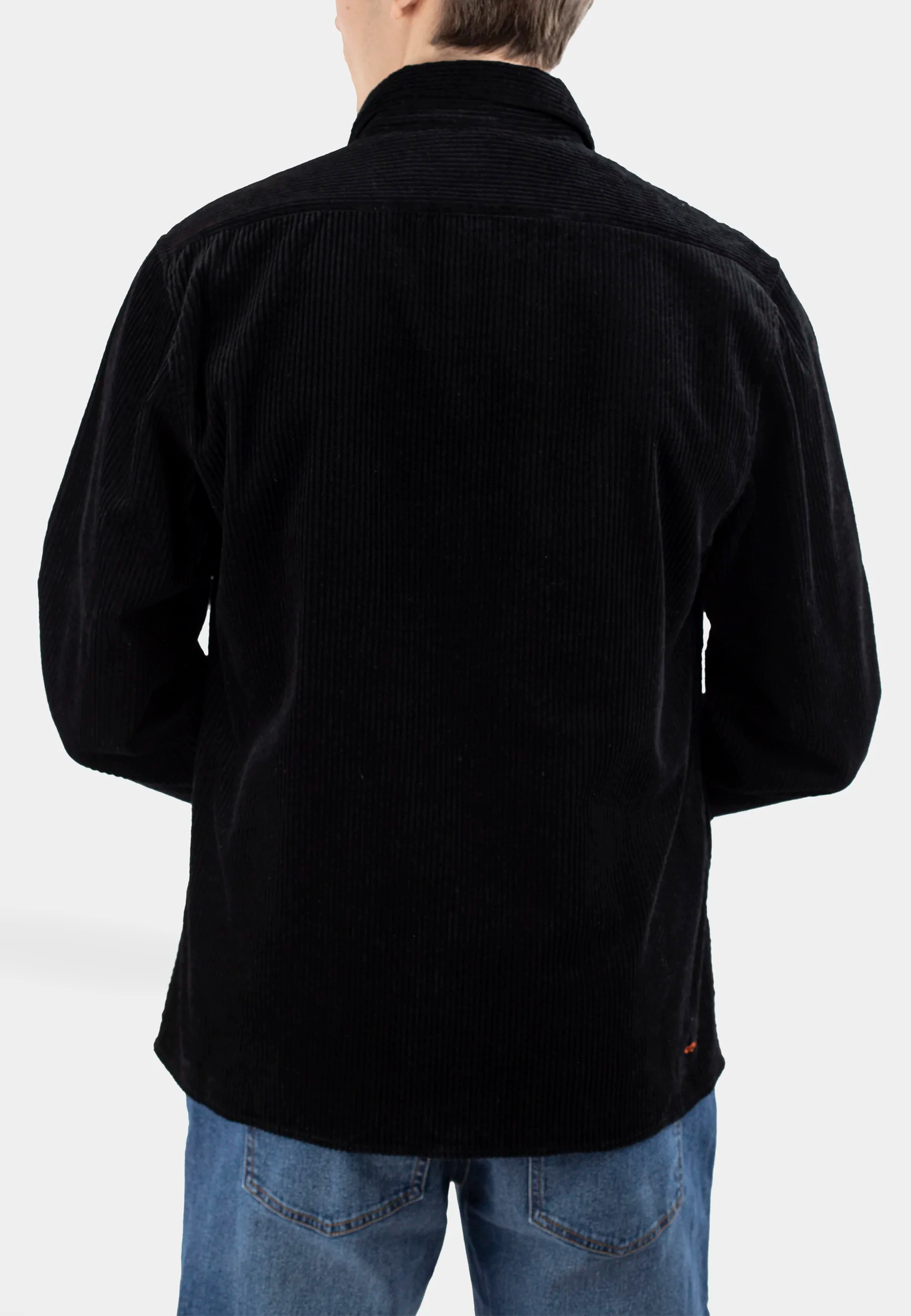 Dylan 2.0 Cord overshirt – Liquorice black