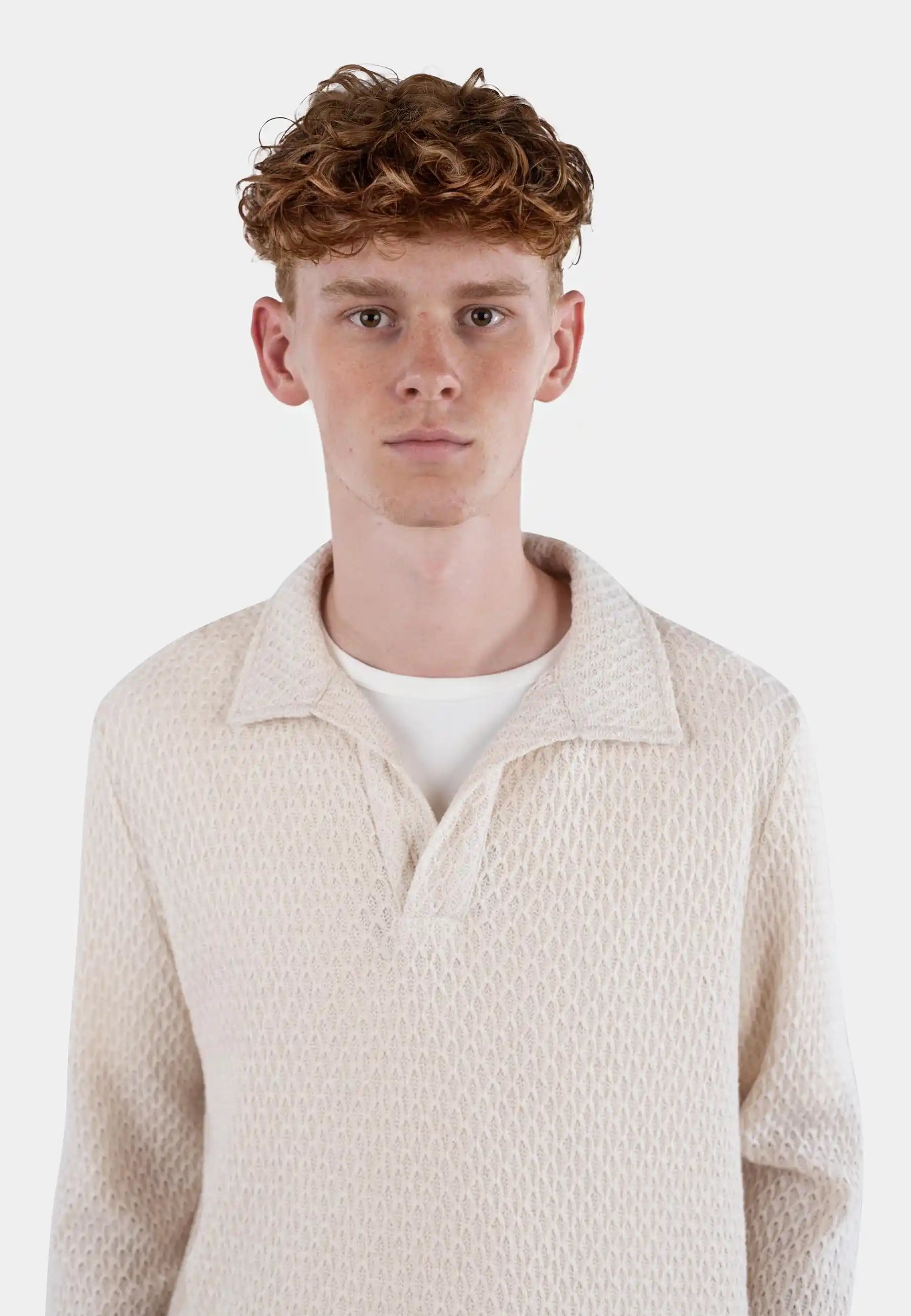 Nelson crochet shirt - White