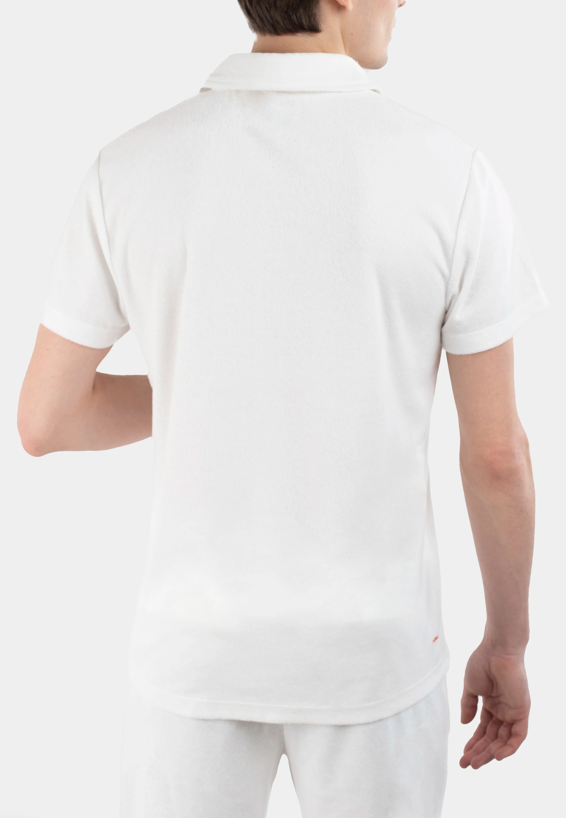 Cay terry half zip shirt - Off white