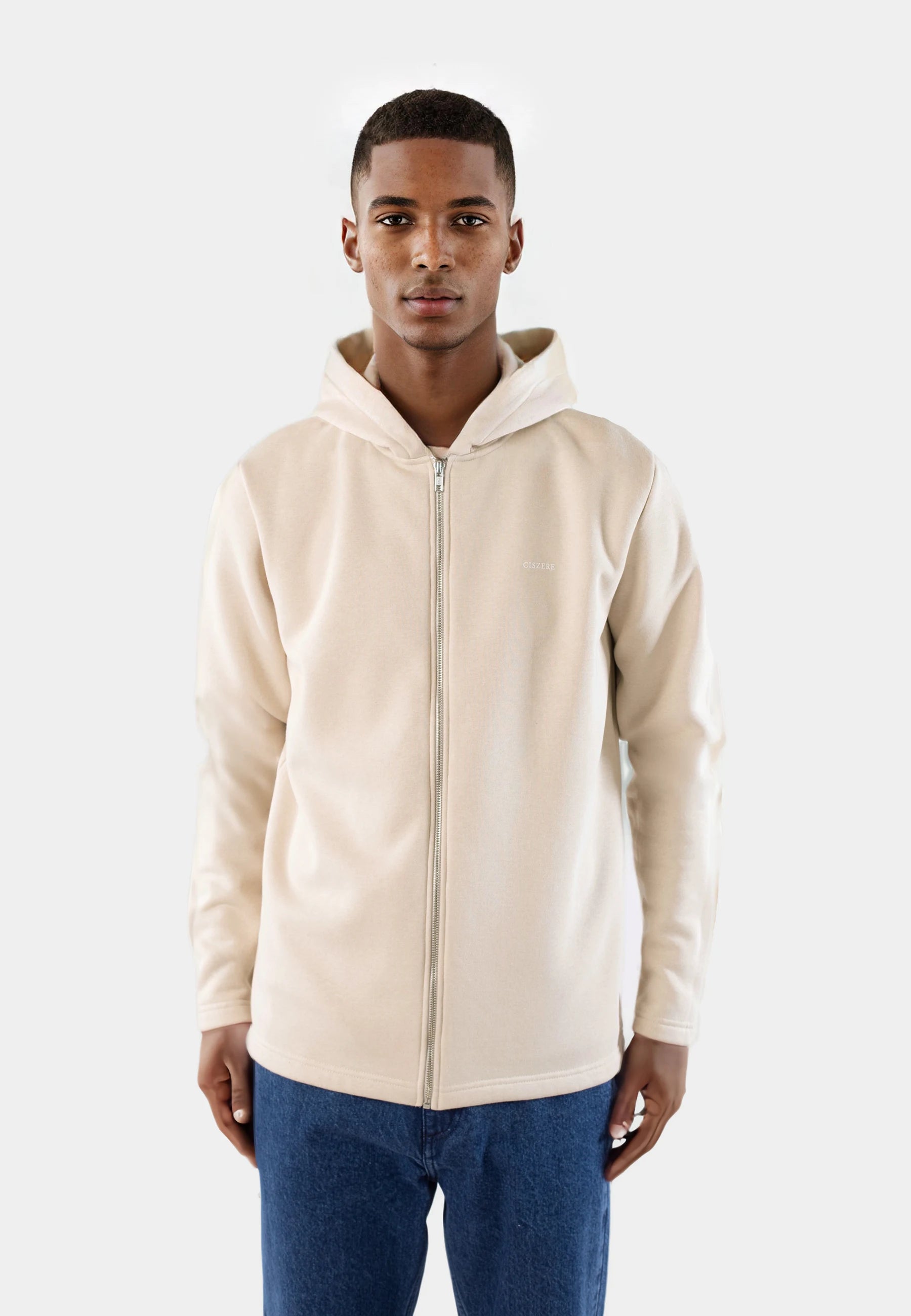 Ryder full zip hoodie - Sand