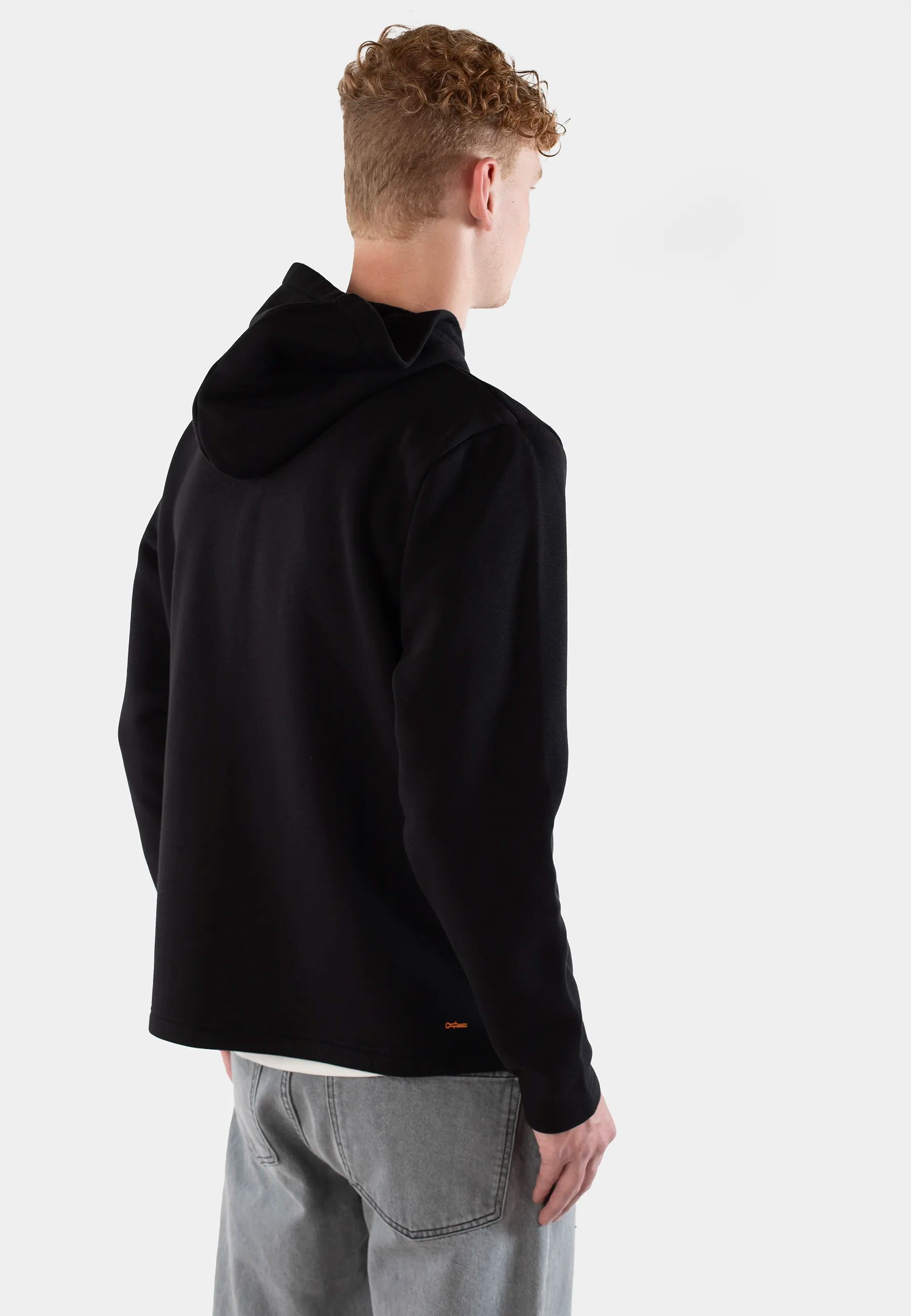 Meztli Ellipse full zip hoodie - Black