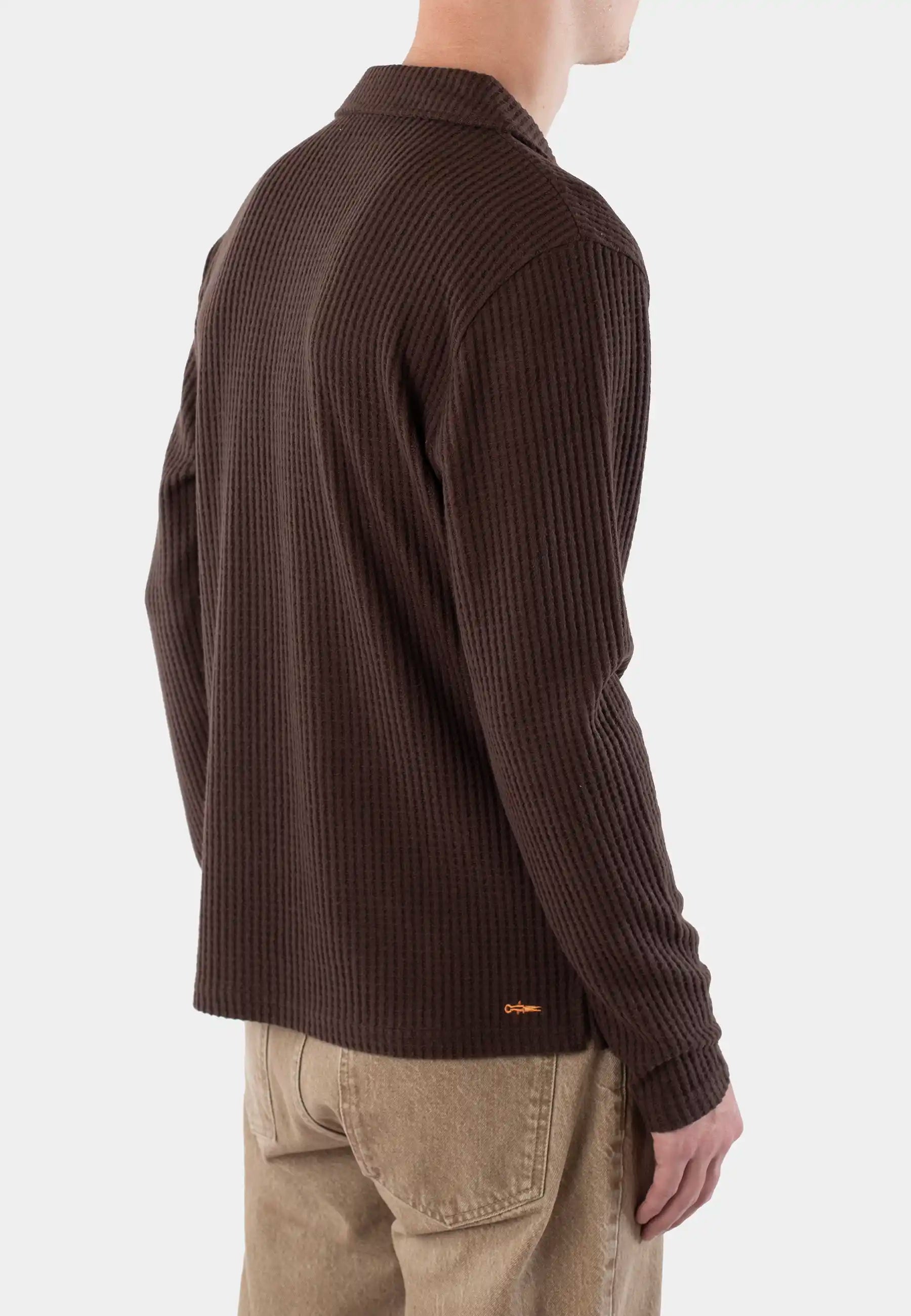 Nelson knitted long sleeve  - Brown