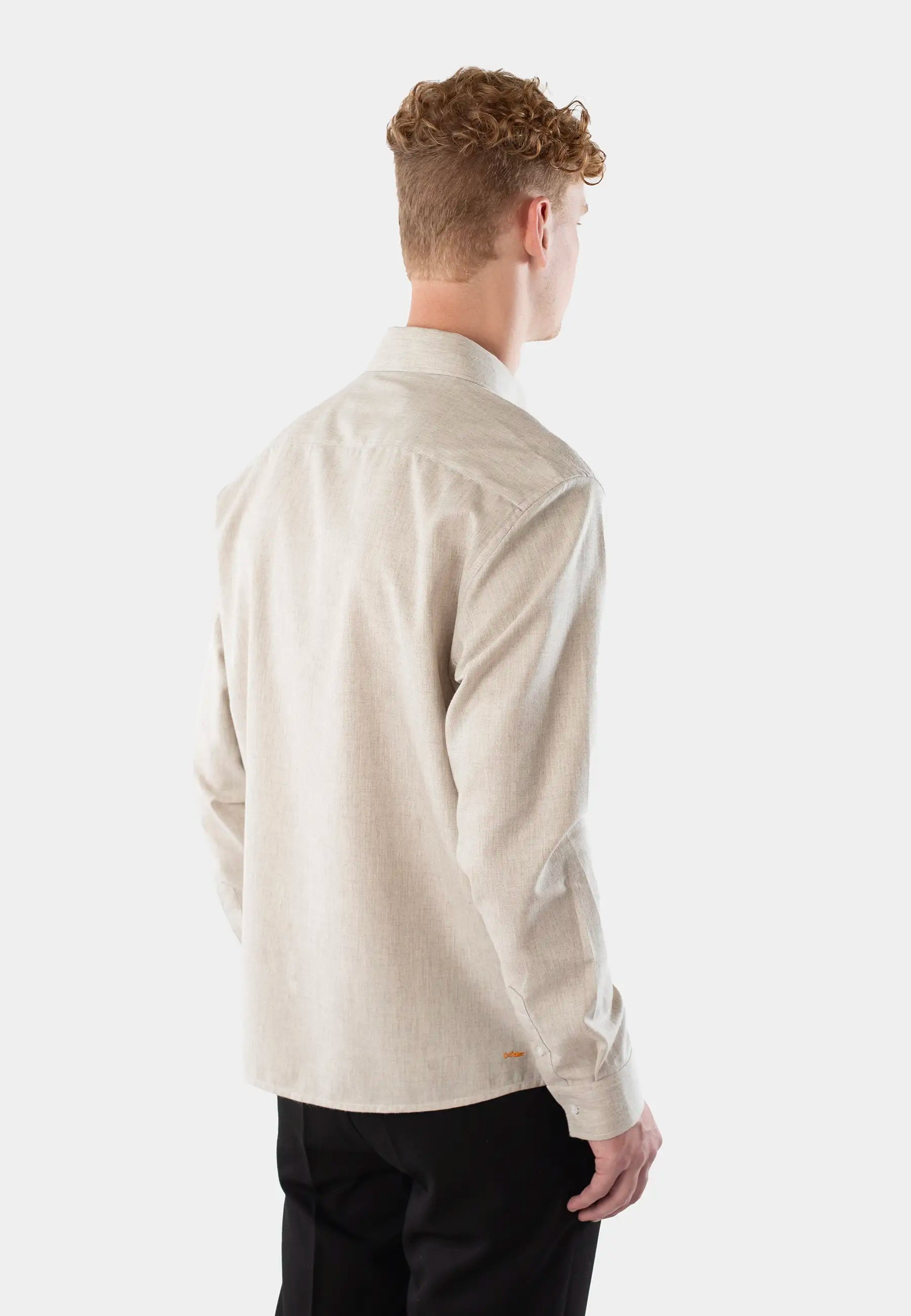 Mika / Ellipse / brushed cotton shirt - Beige