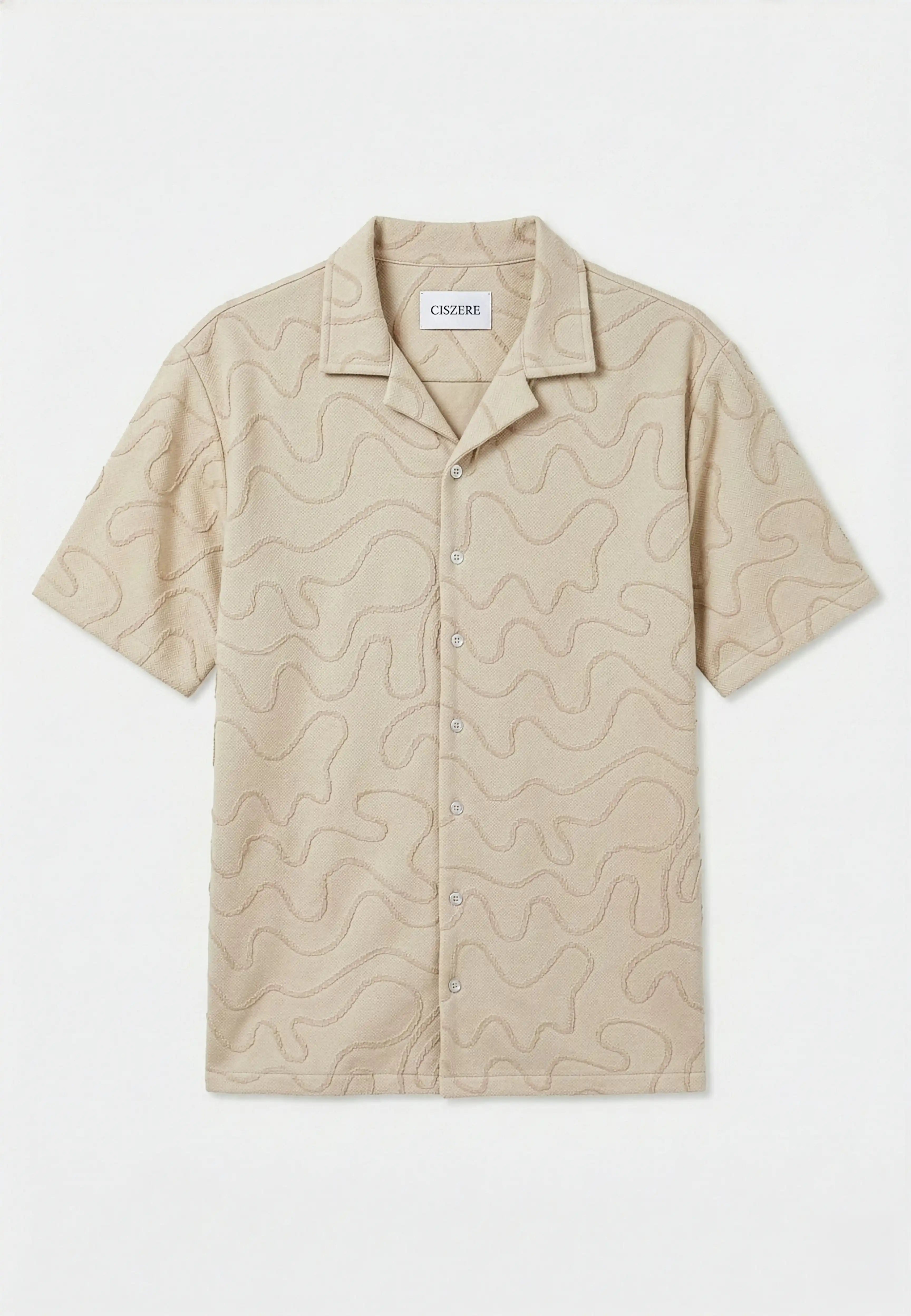 Karlo jaquard shirt - Beige