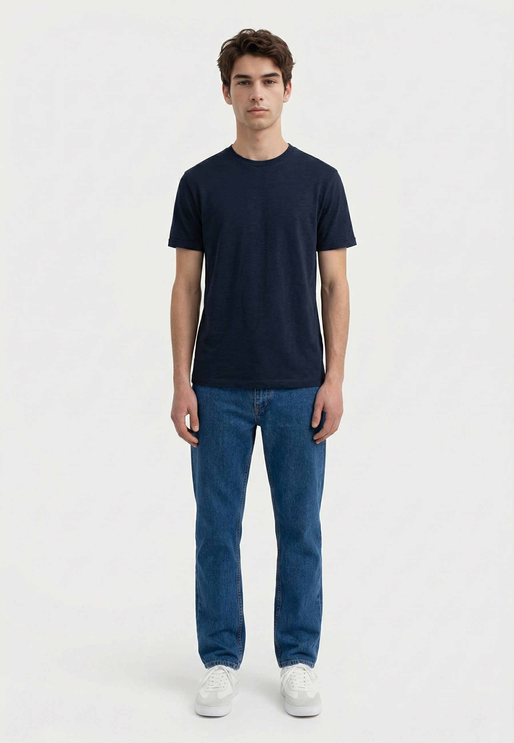 Lung melange t-shirt - Dark Blue