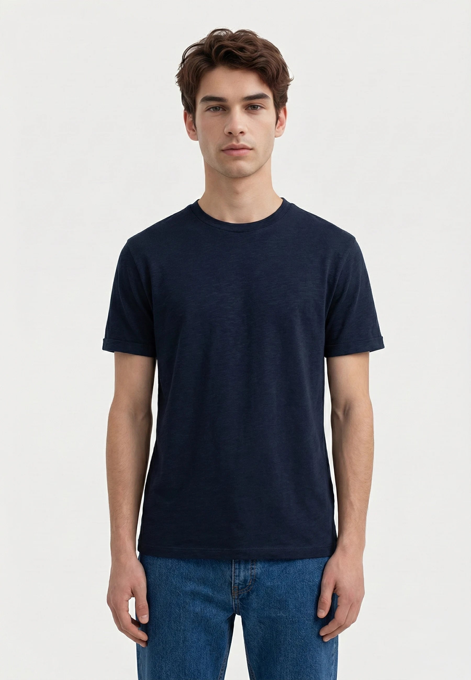 Lung melange t-shirt - Dark Blue