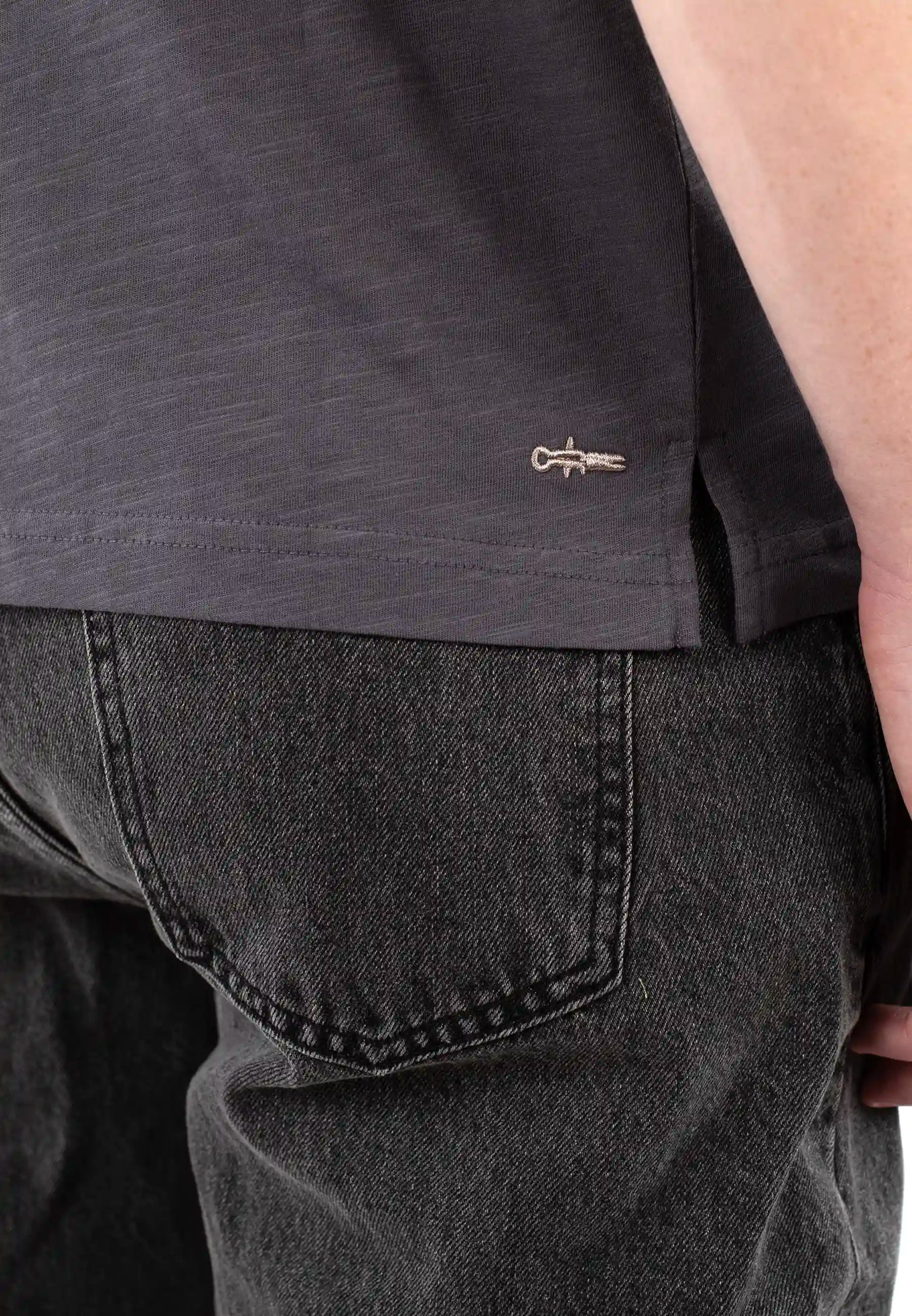 Lung melange t-shirt - Dark Grey