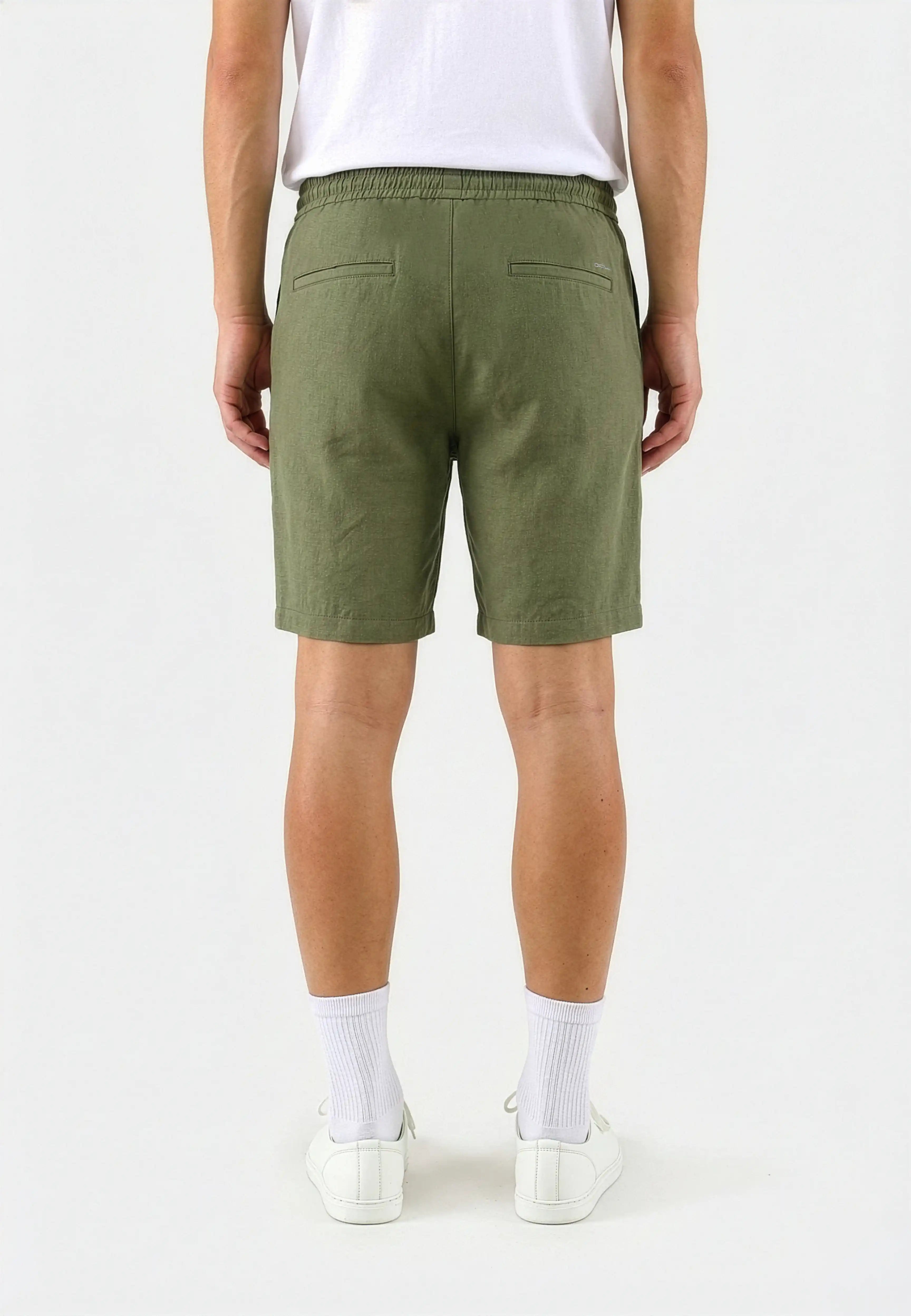 Mian linen shorts - Green
