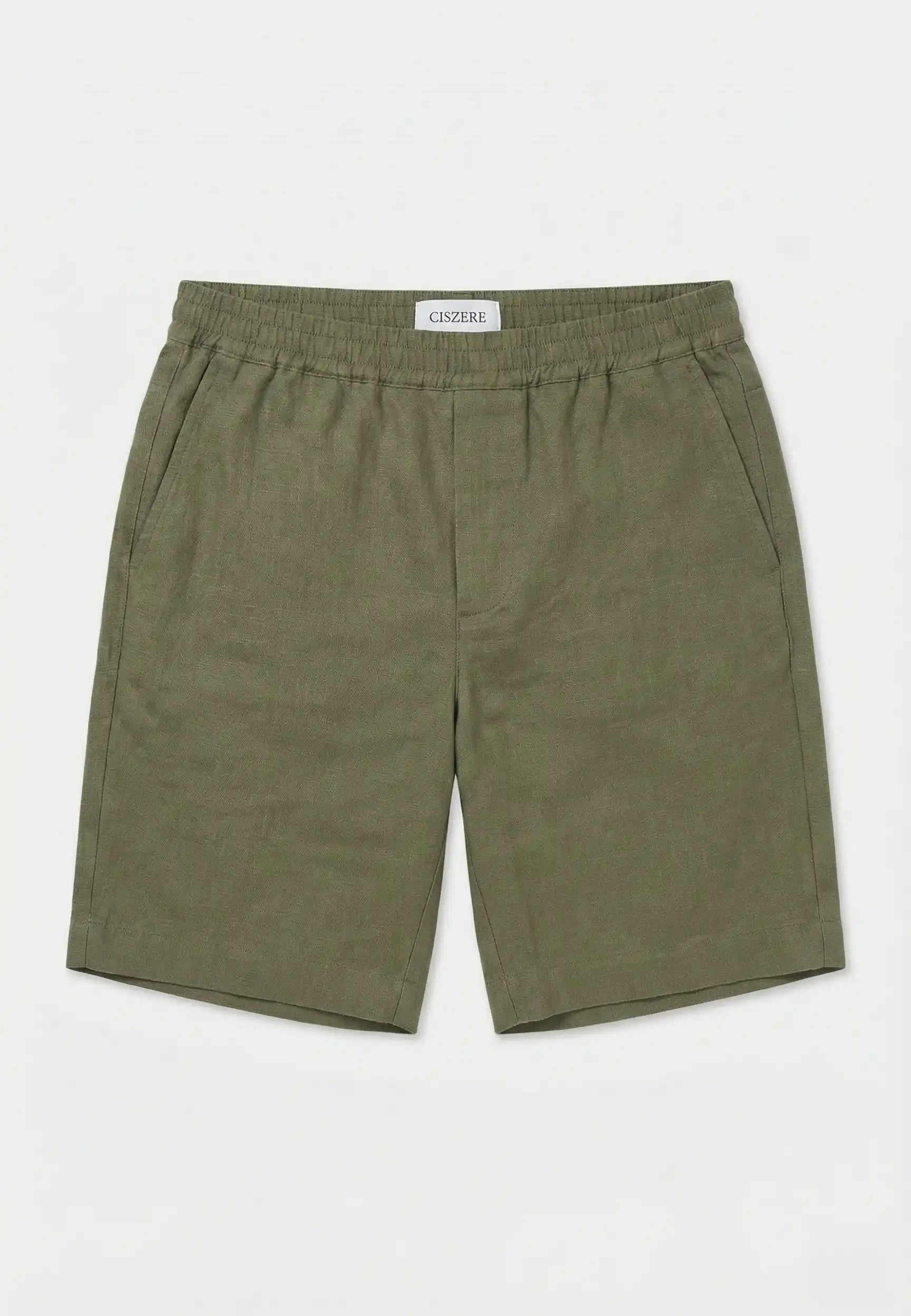 Mian linen shorts - Green