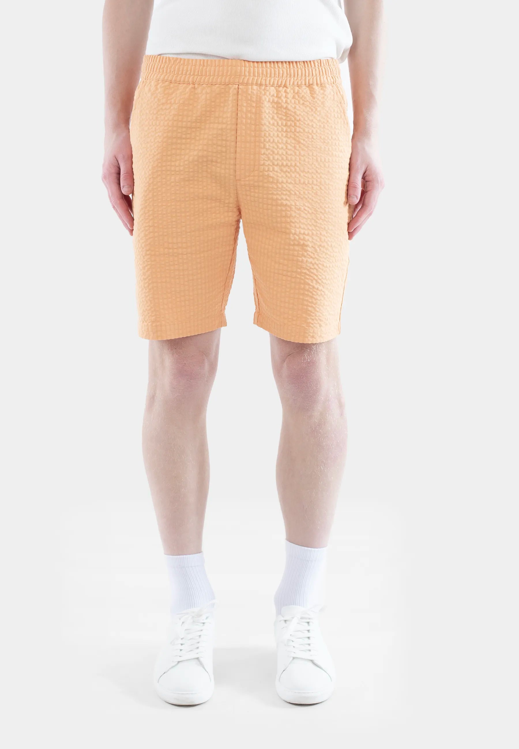 Mian seersucker shorts - Peach