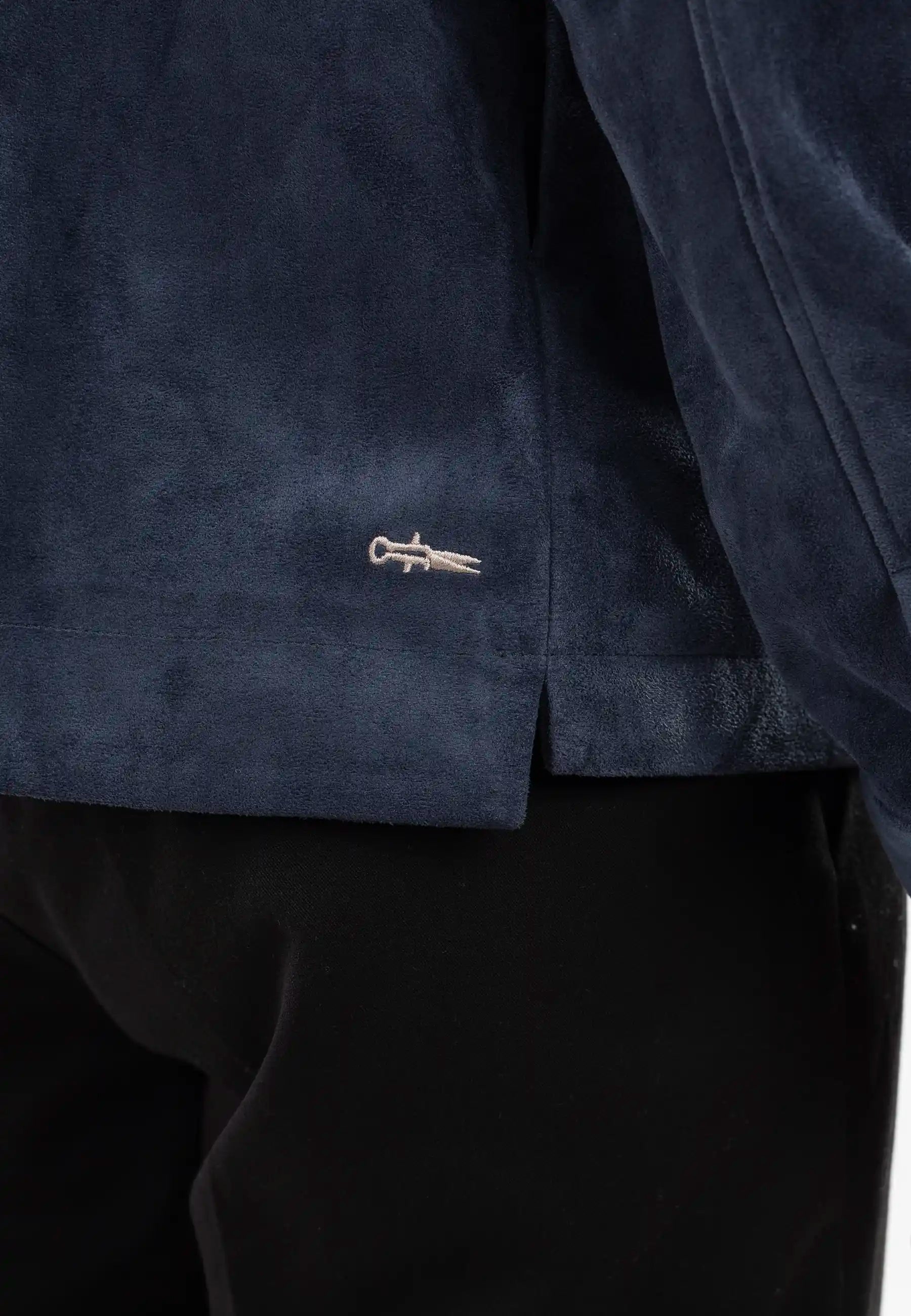 Nash vegan suede jacket - Blue