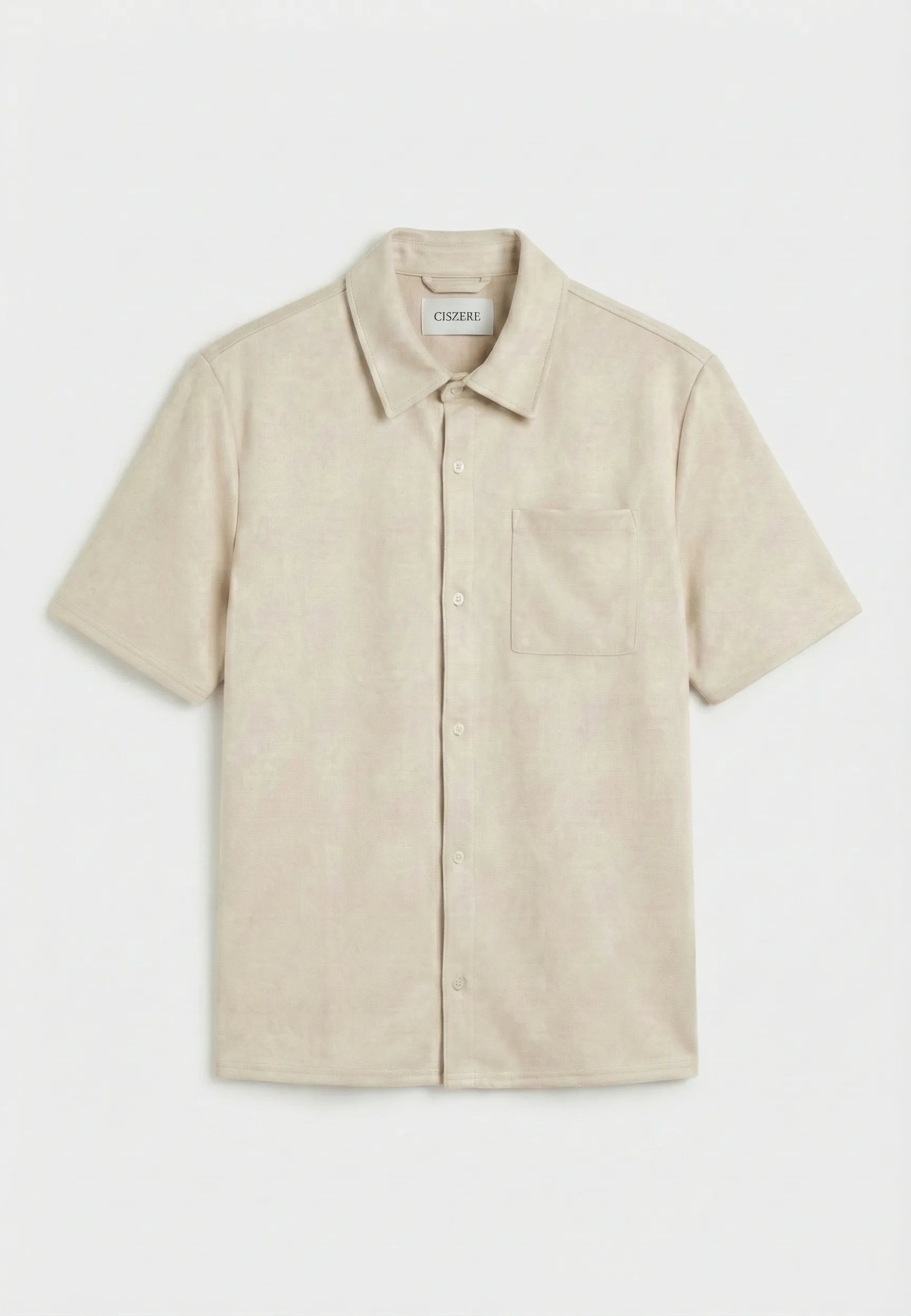Nathan vegan suede shirt - Beige