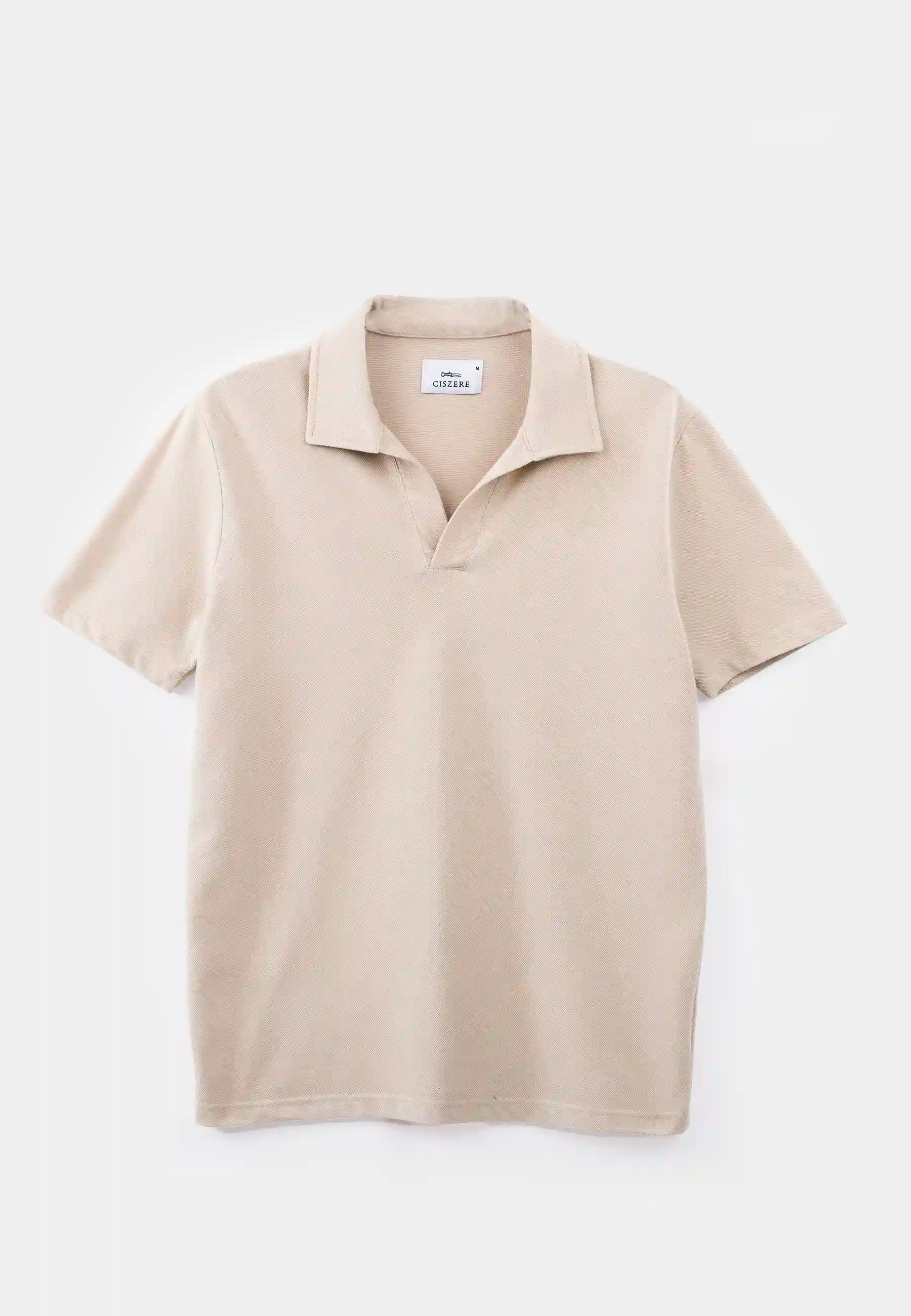 Nelson Polo Pique Shirt - Mojave Beige 