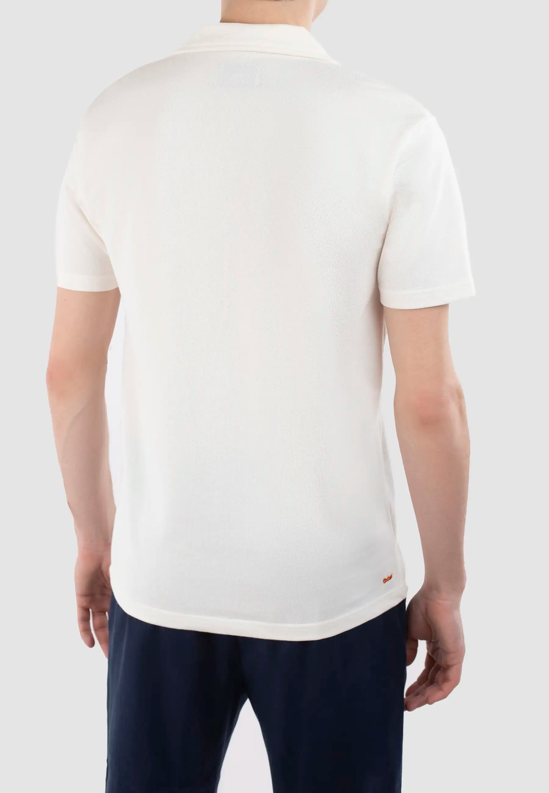 Nelson Polo Pique Shirt - Off white 