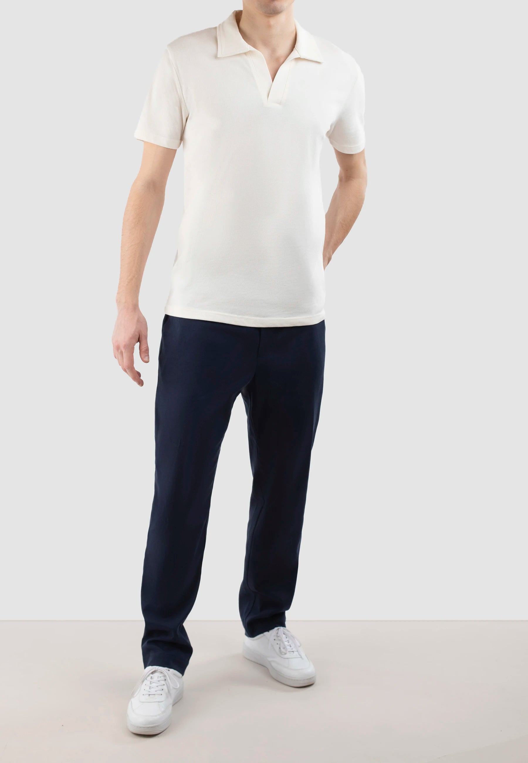 Nelson Polo Pique Shirt - Off white 2