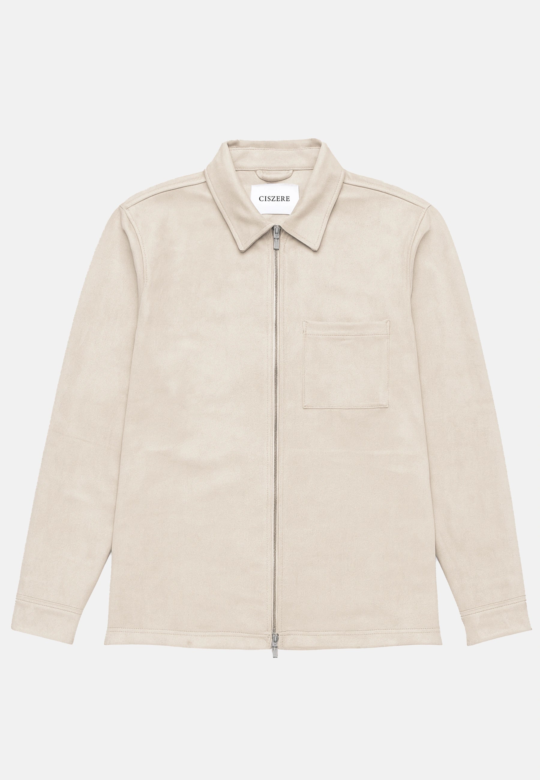 Neo vegan suede overshirt 2.0 - Beige