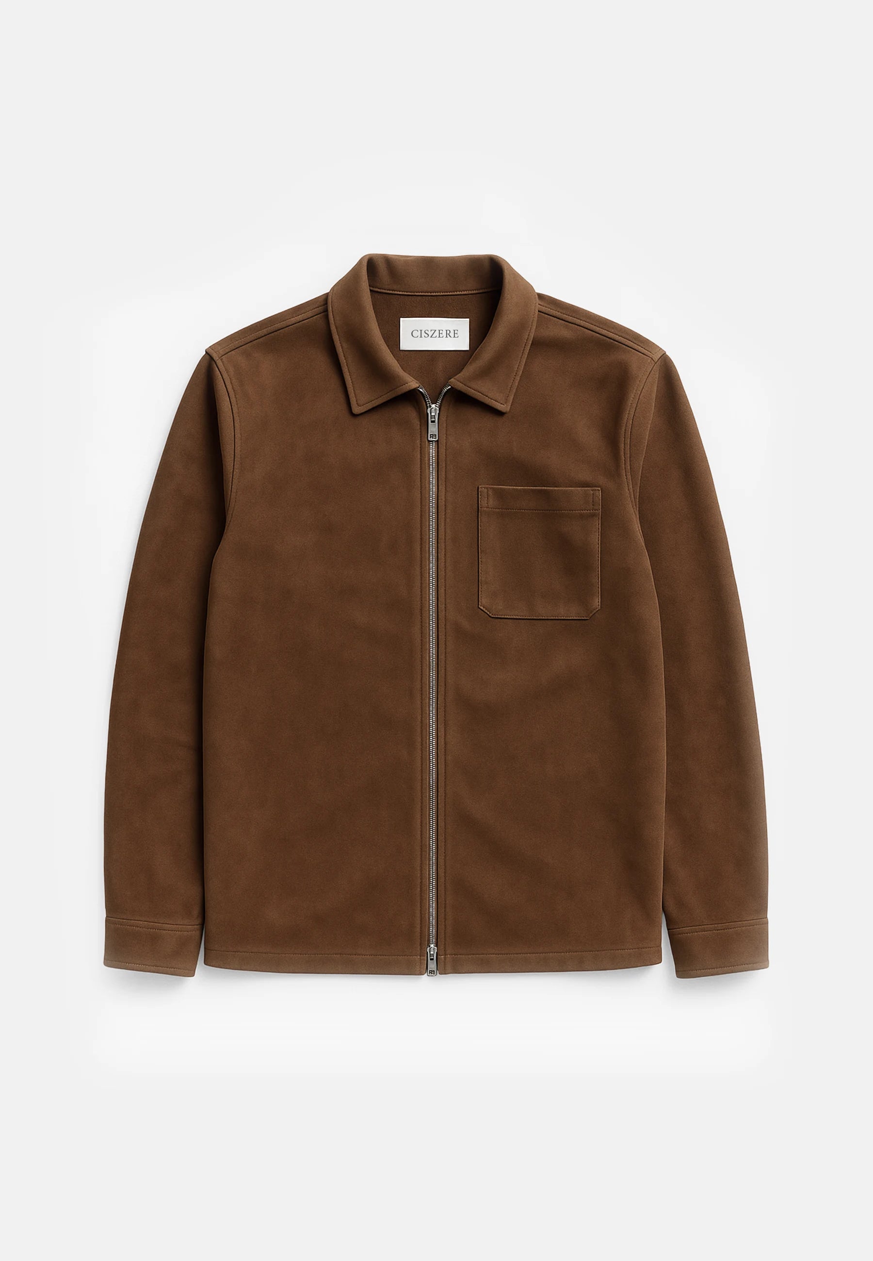 Neo vegan suede overshirt 2.0 - Brown