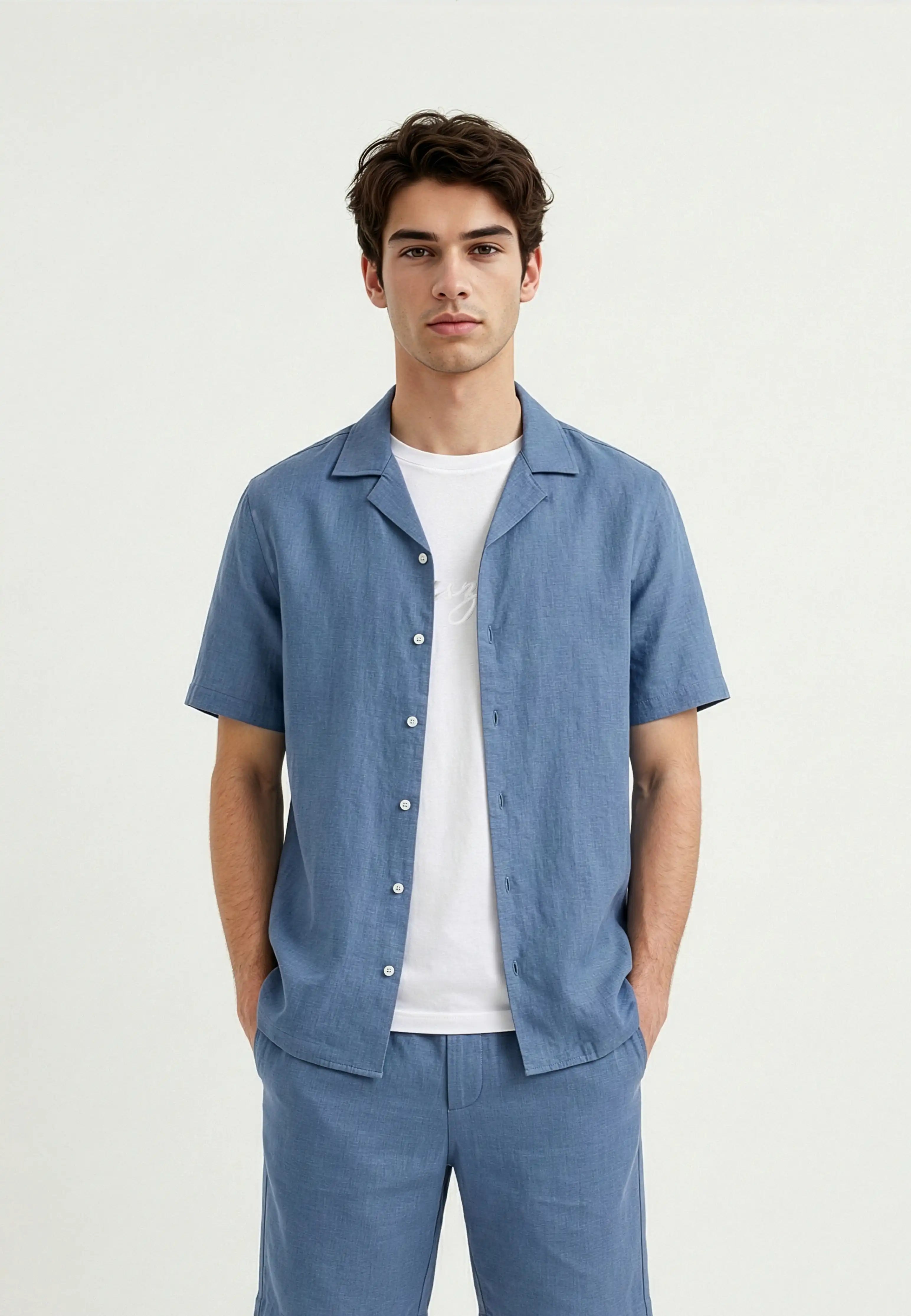 Ordy linen shirt - Blue