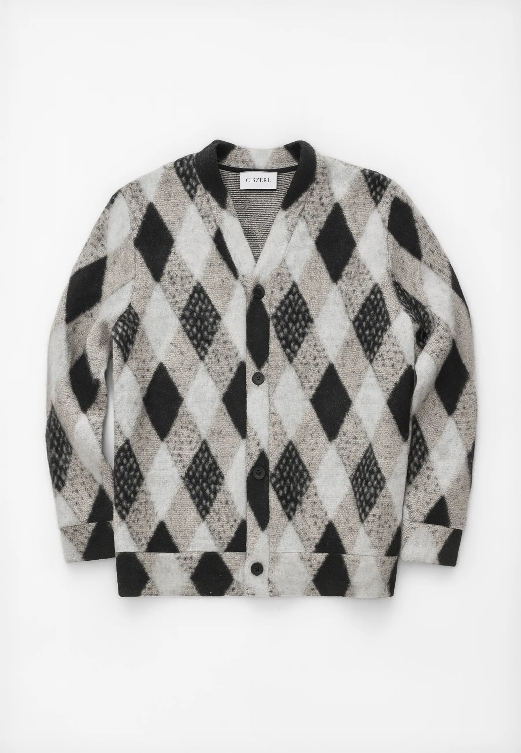 Parker knitted cardigan - Checked