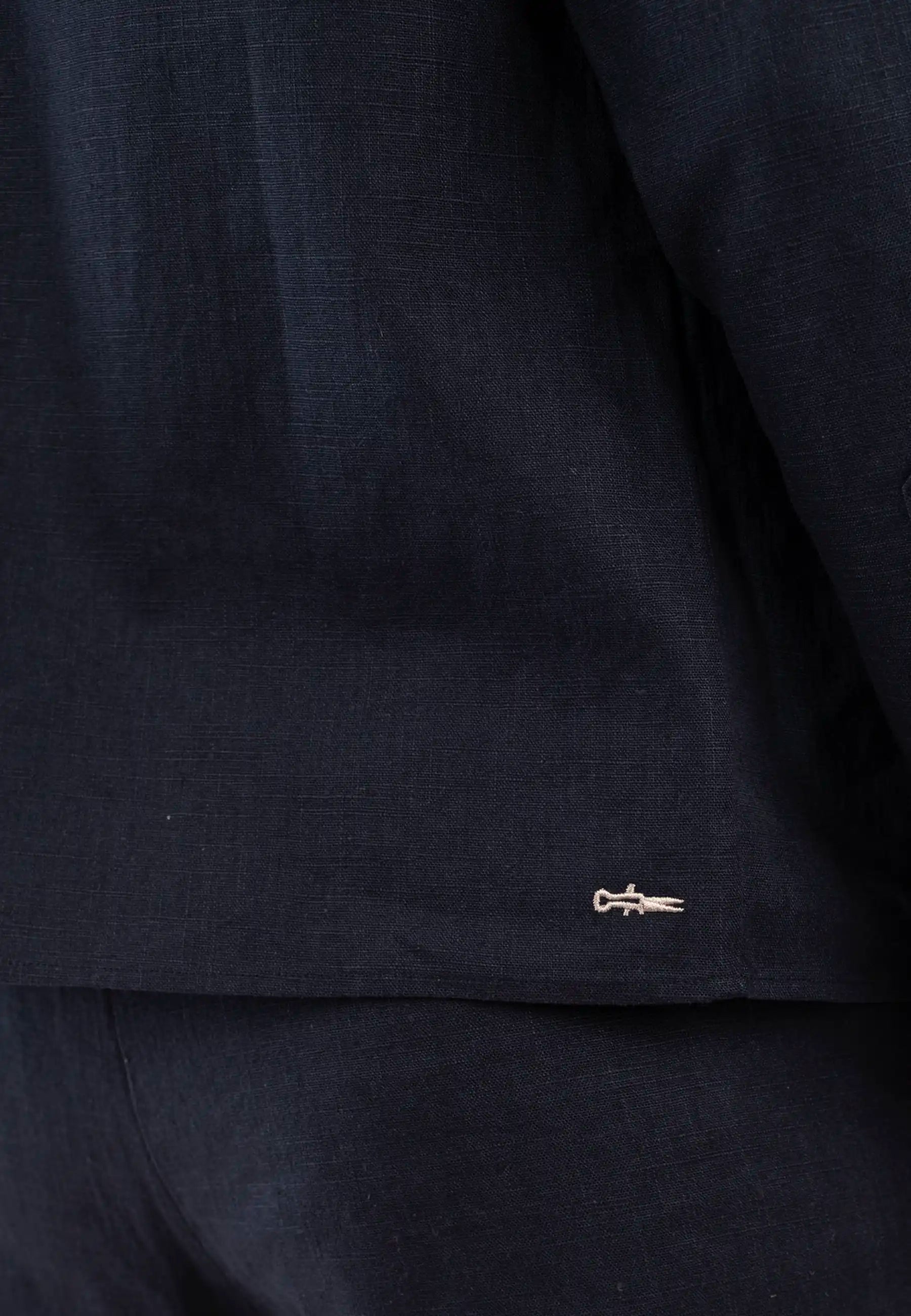 Quincy linen overshirt - Blue