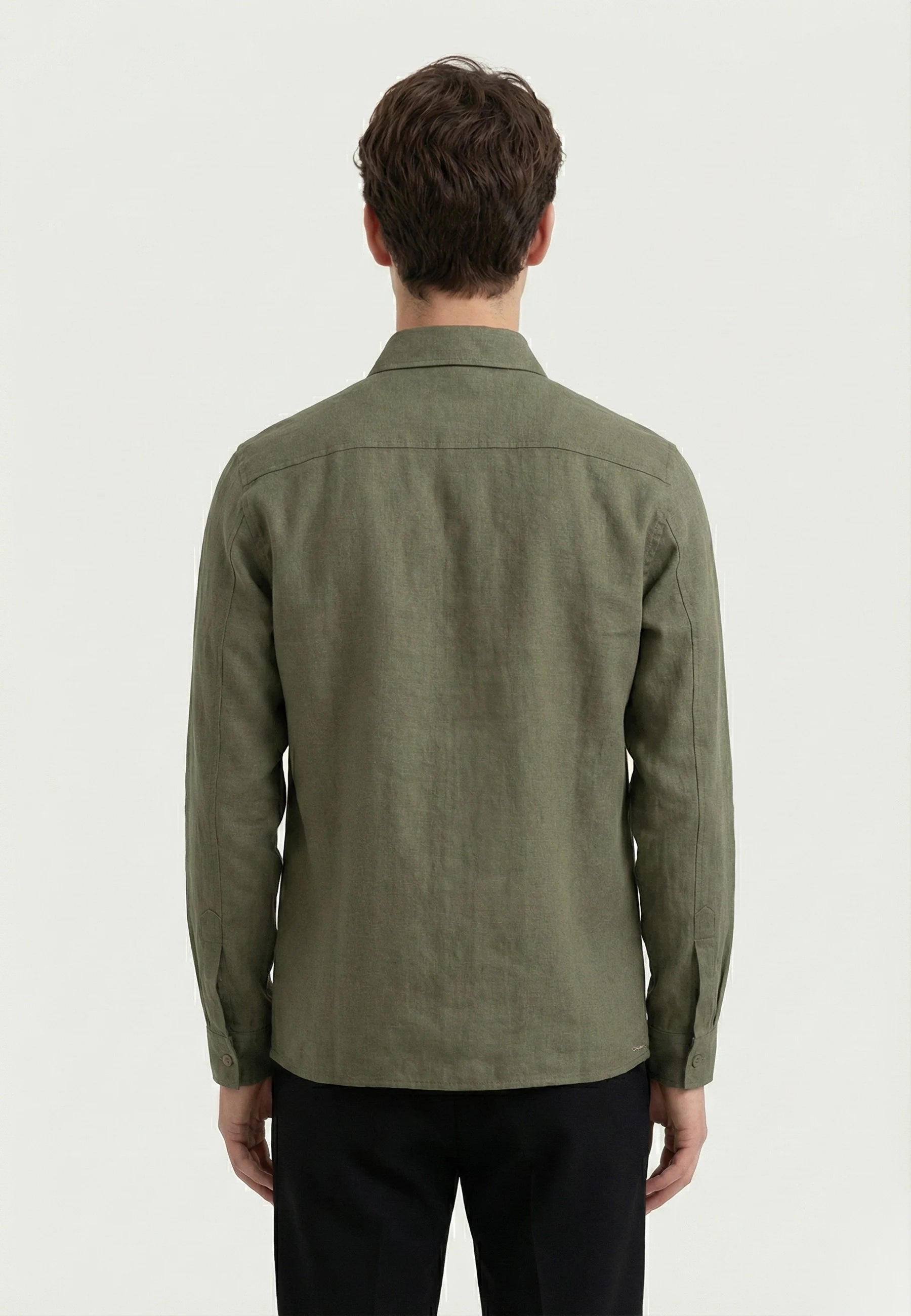 Quincy linneovershirt - Ljusgrön