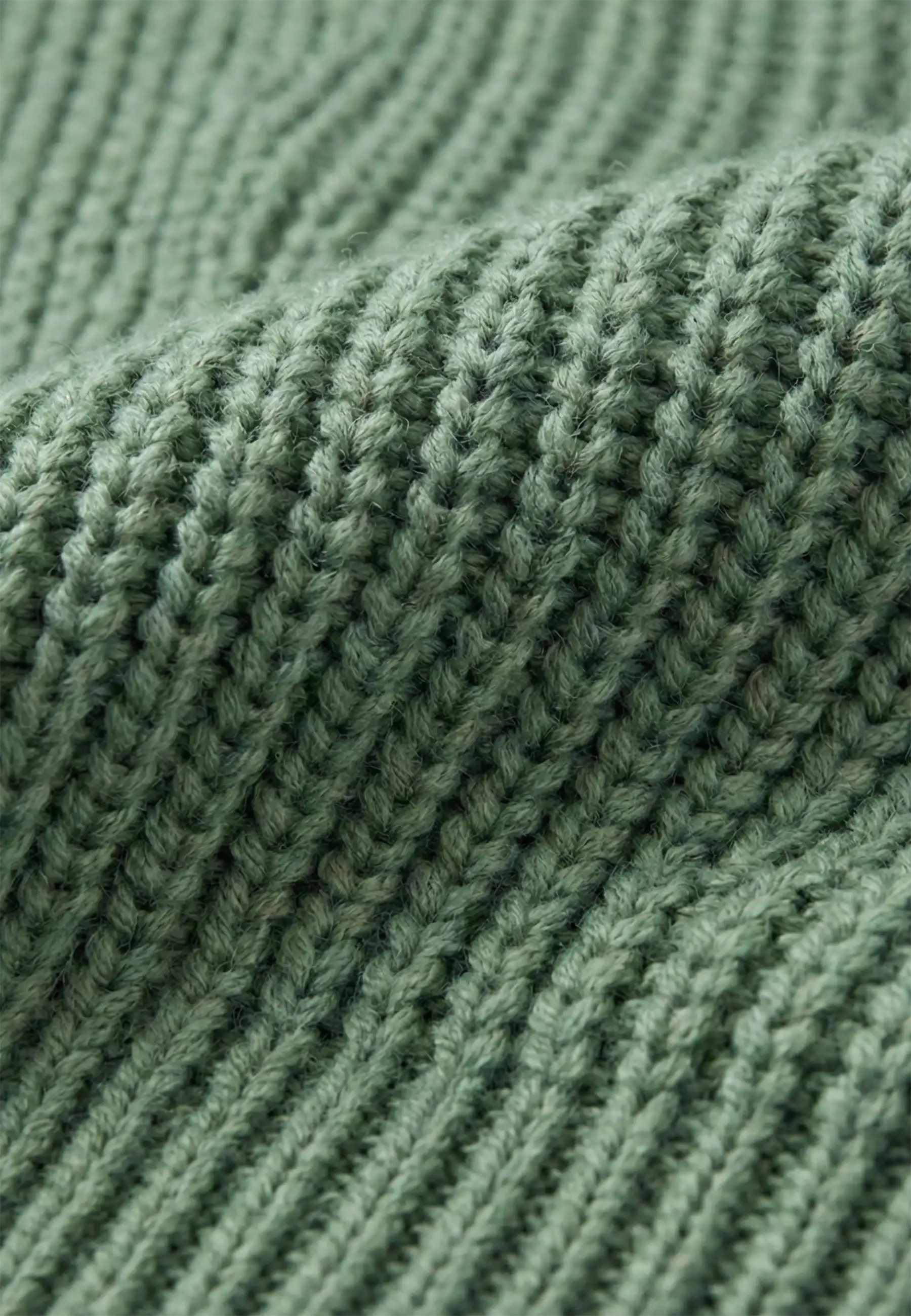 Reuben knitted half zip sweater - Light green