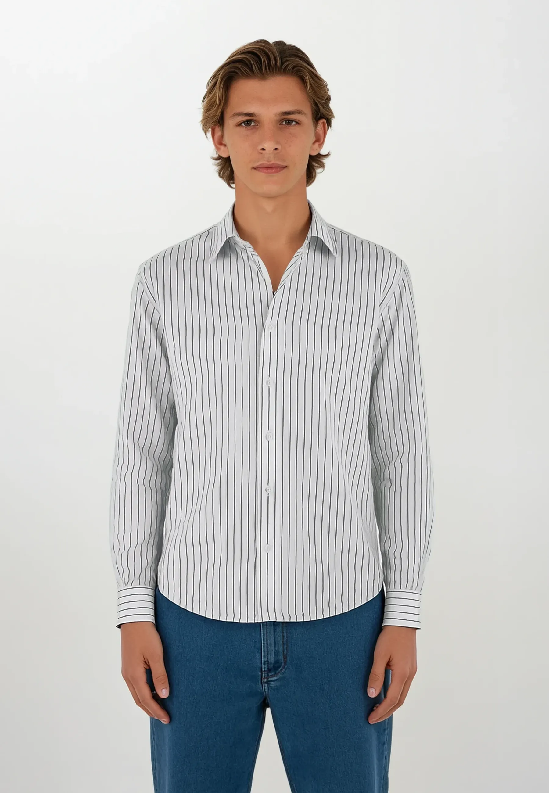 Shift relaxed shirt - Striped green