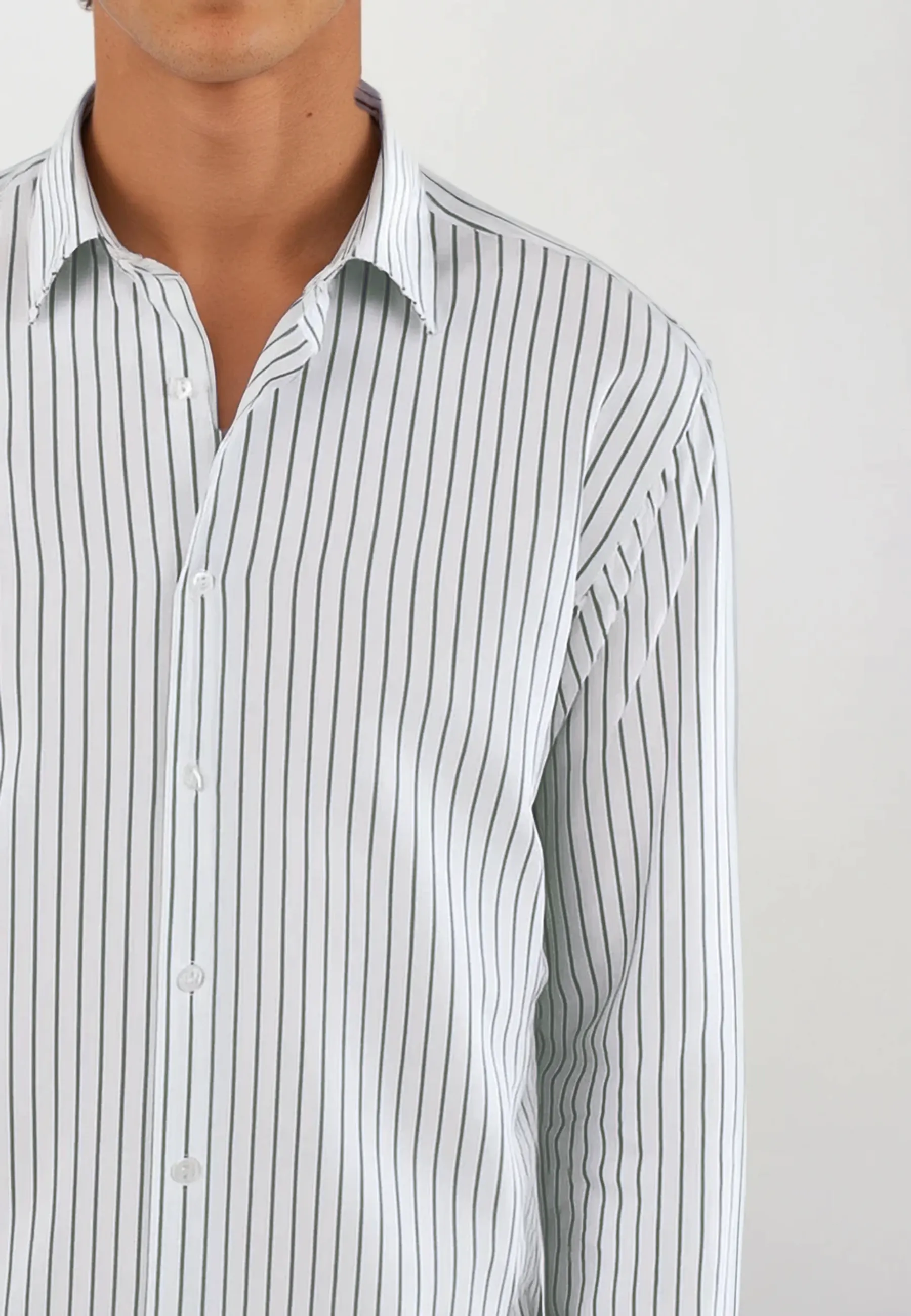 Shift relaxed shirt - Striped green