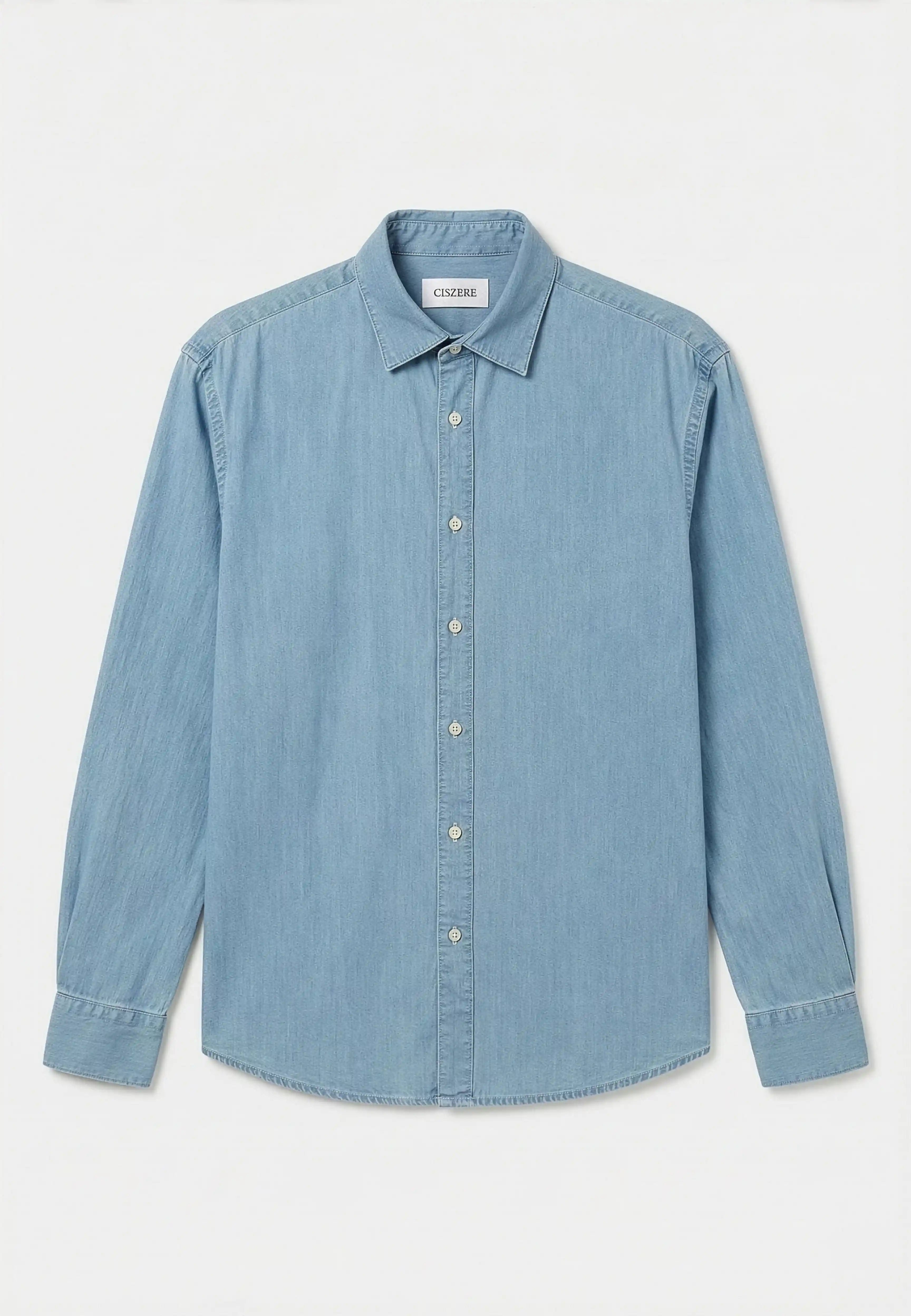 Shift relaxed washed denim shirt - Blue