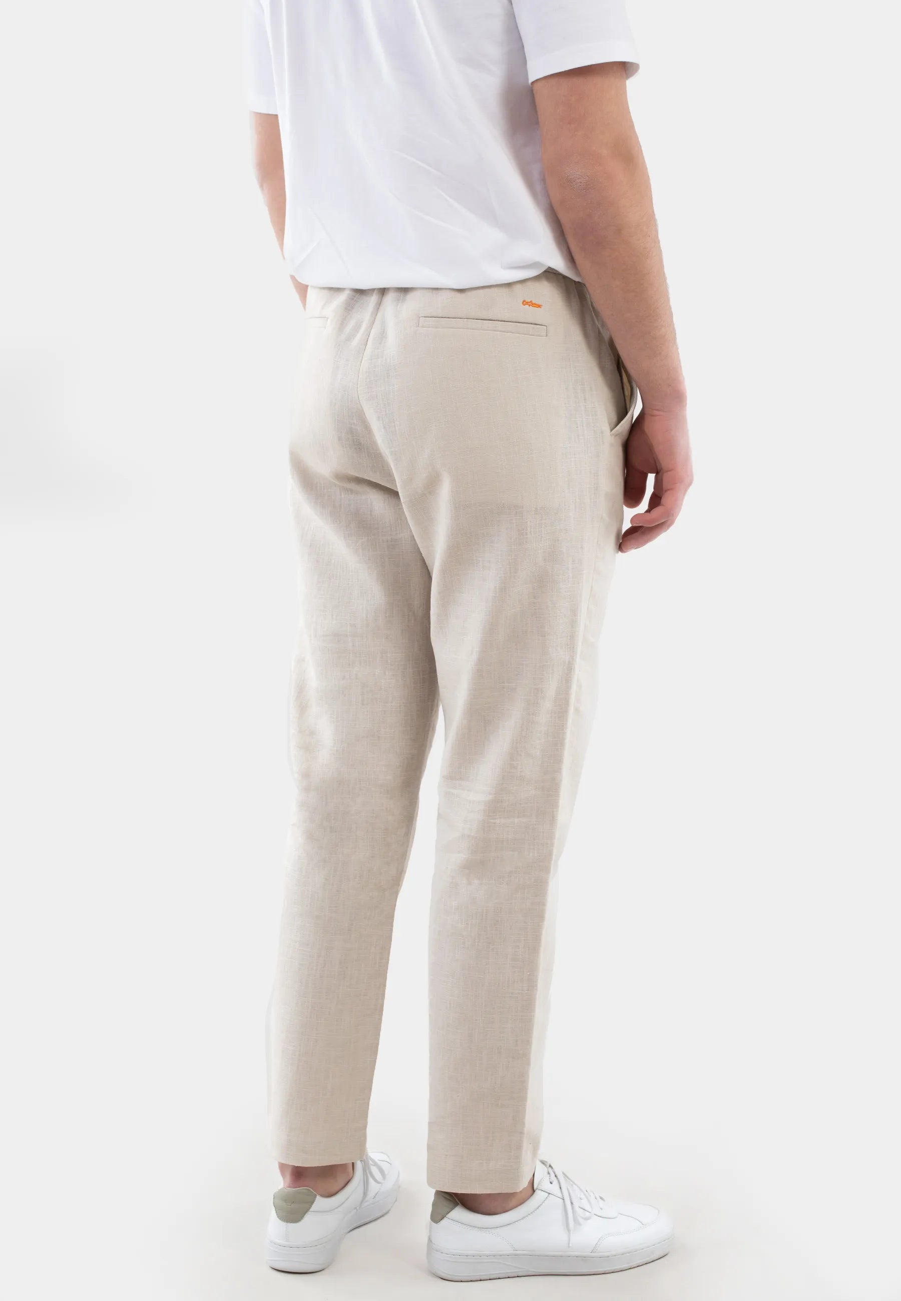 Harlow linen trousers - Sunburst beige