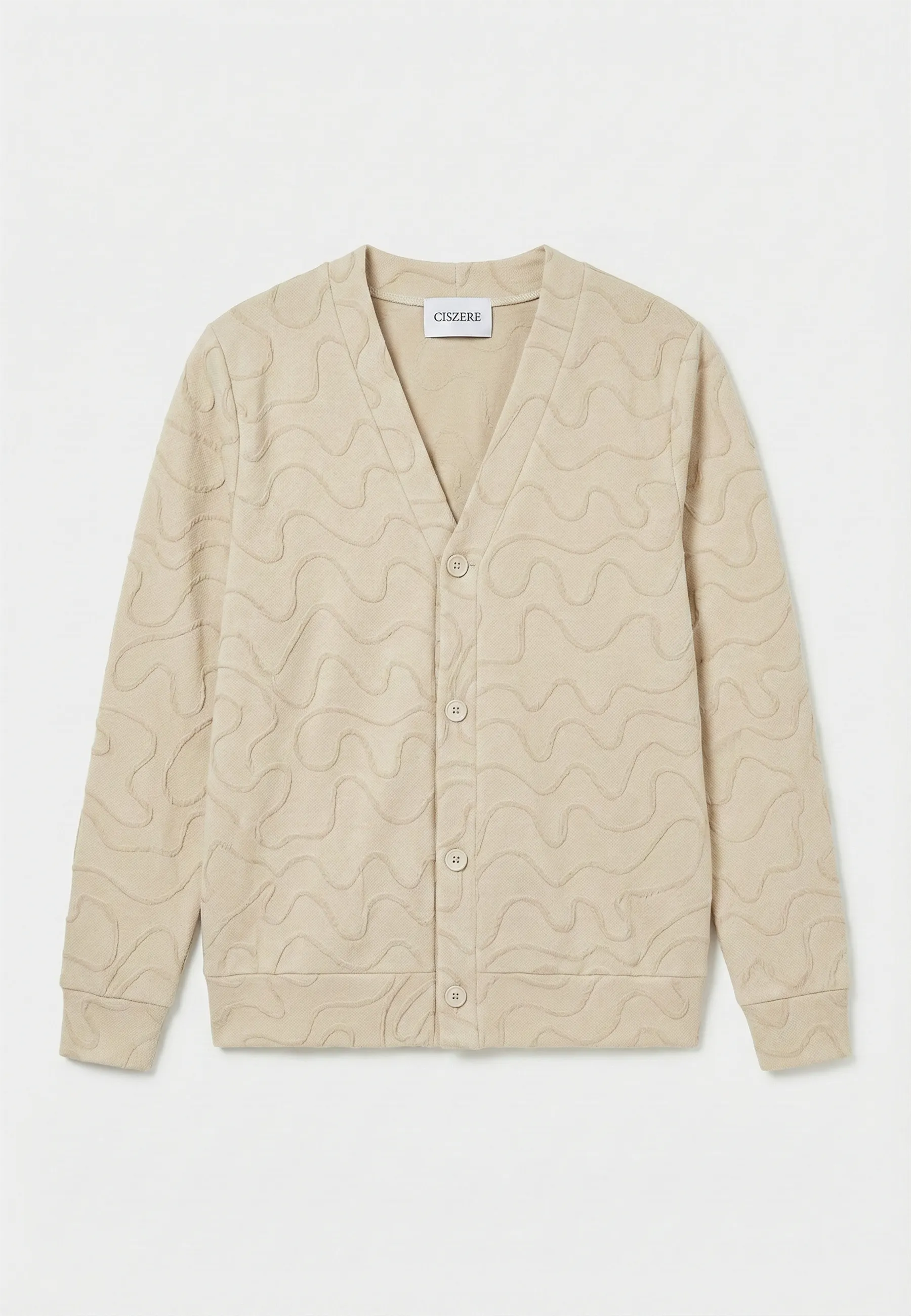 Taro jacquard cardigan - Beige