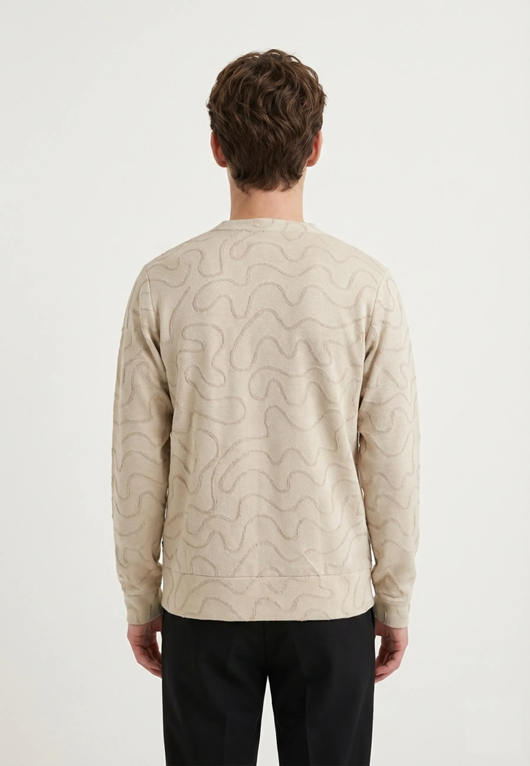 Taro jacquard cardigan - Beige