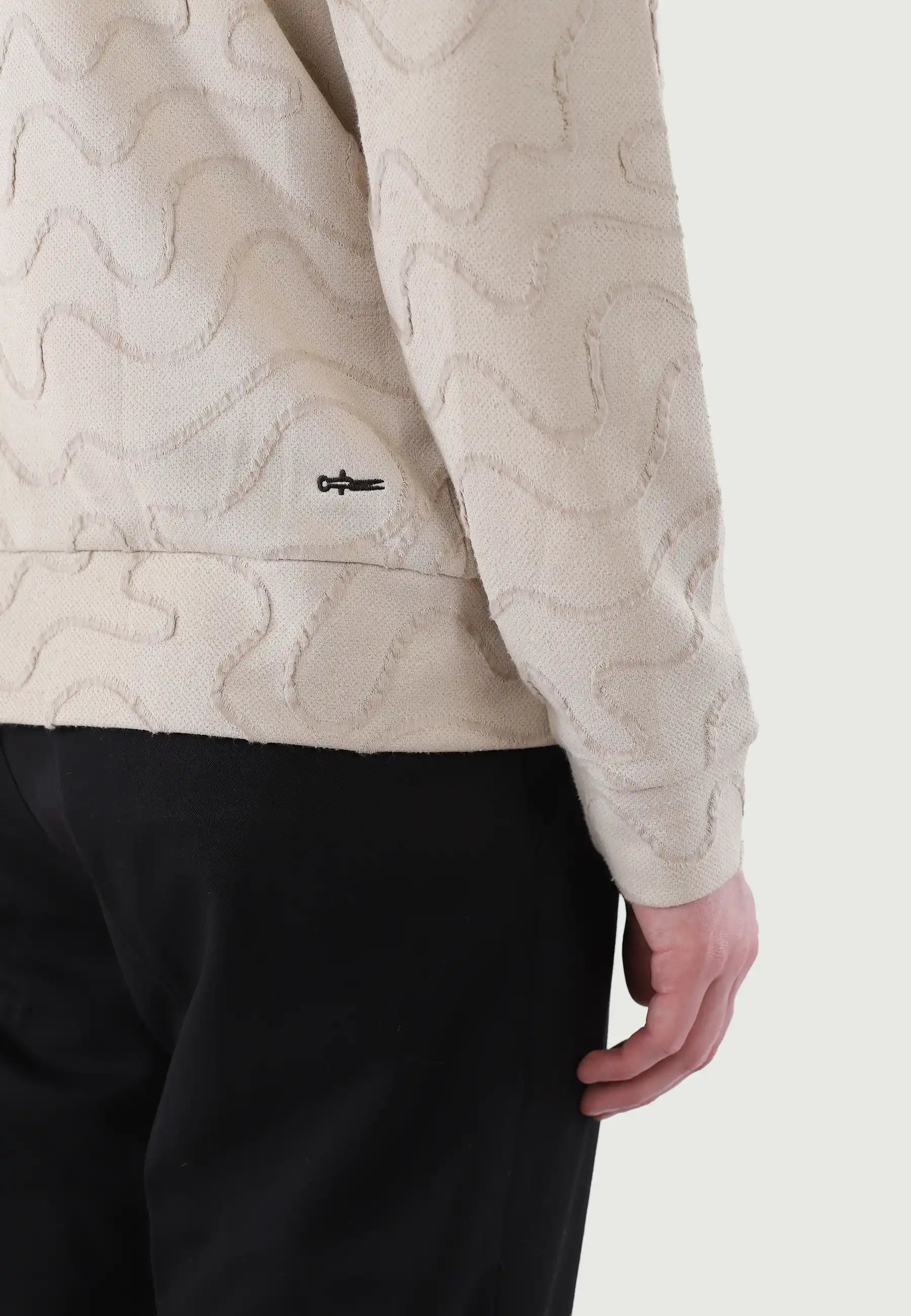 Taro jacquard cardigan - Beige