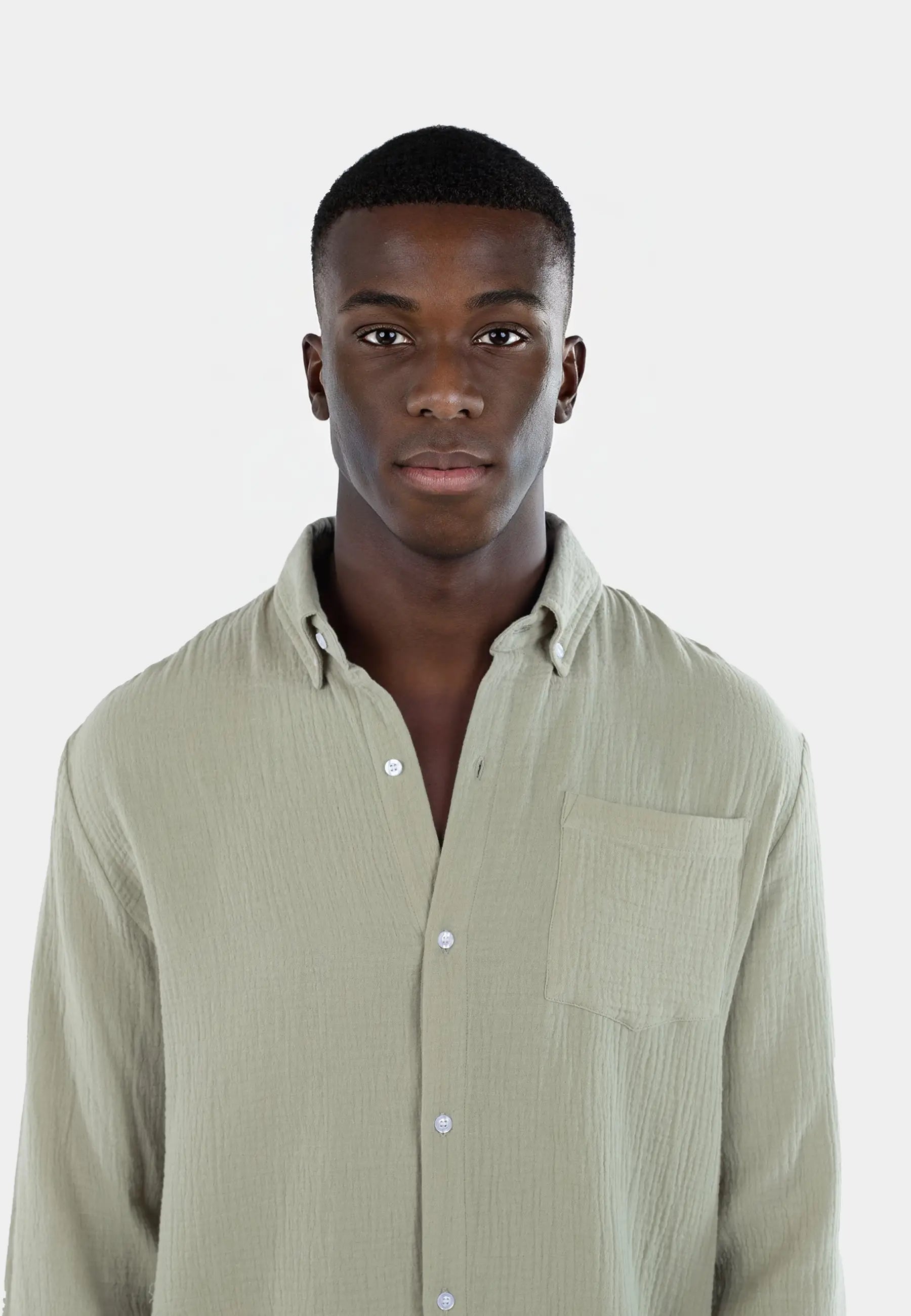 Theo gauze shirt - Green