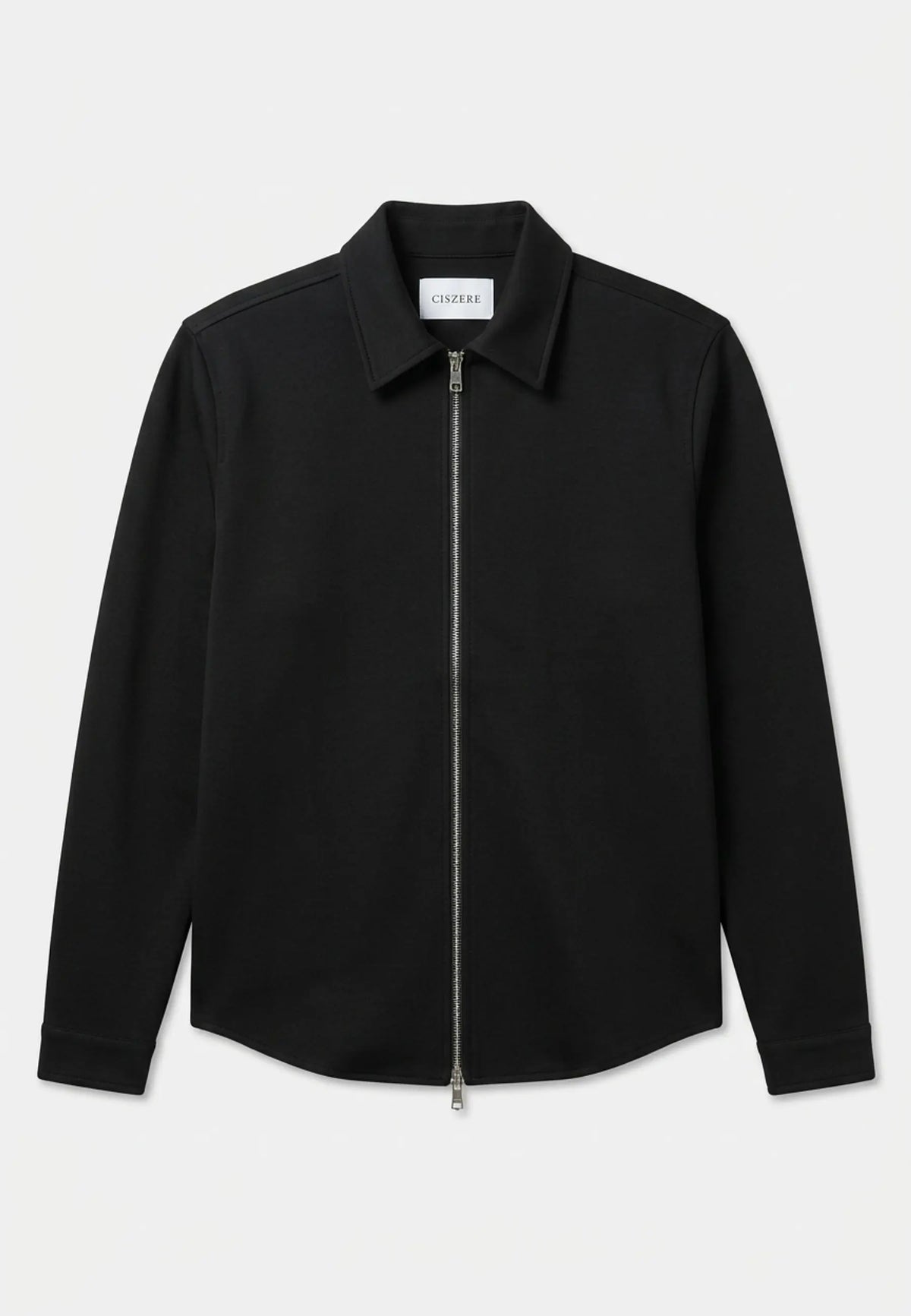 Aden superior stretch overshirt - Black, flat lay