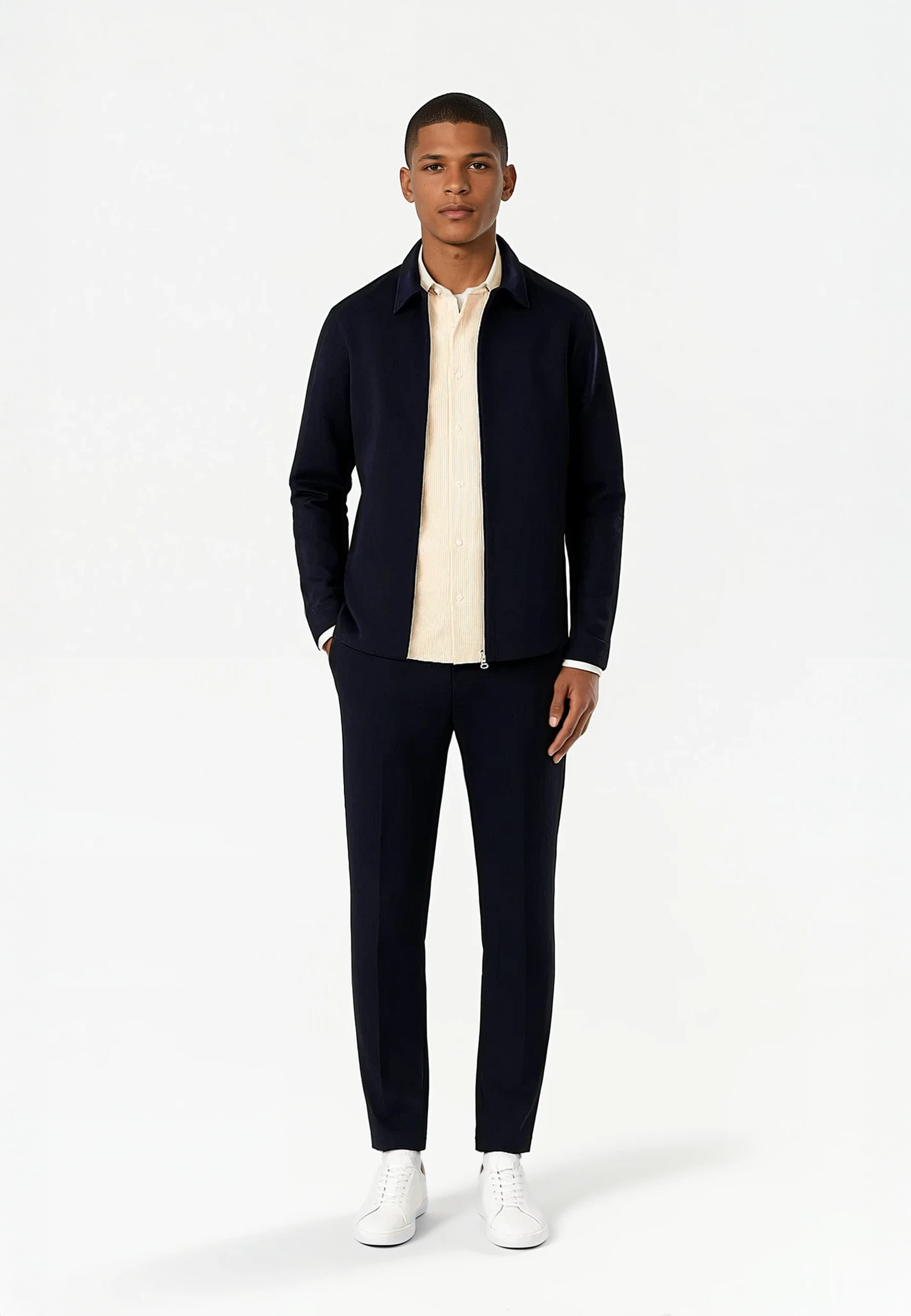 Superior stretch suit set - Navy