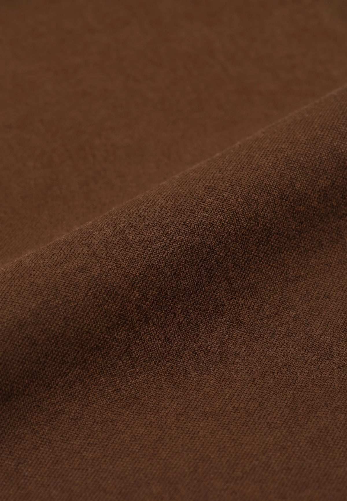 Algot washed oxford shirt - Brown, fabric close up