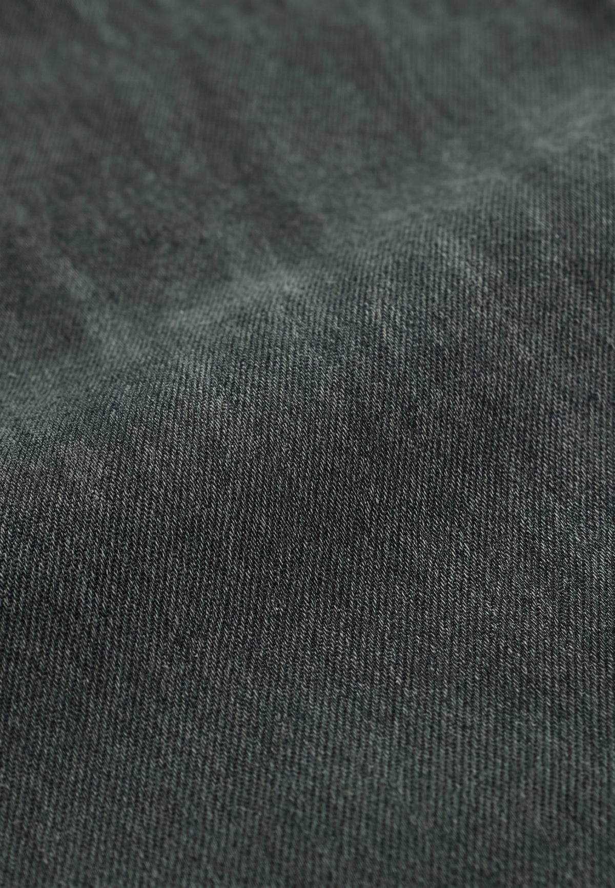 Algot washed oxford shirt - Green, fabric close up