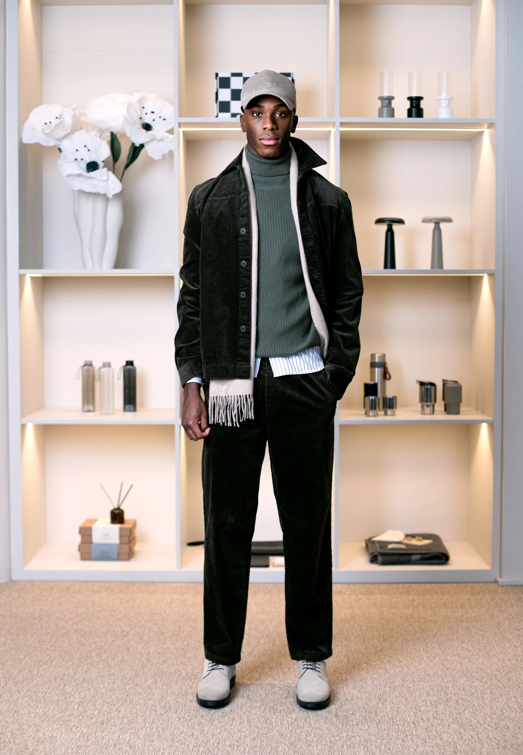 Ciszere AW26 Past Forward - black jacket with grey knit
