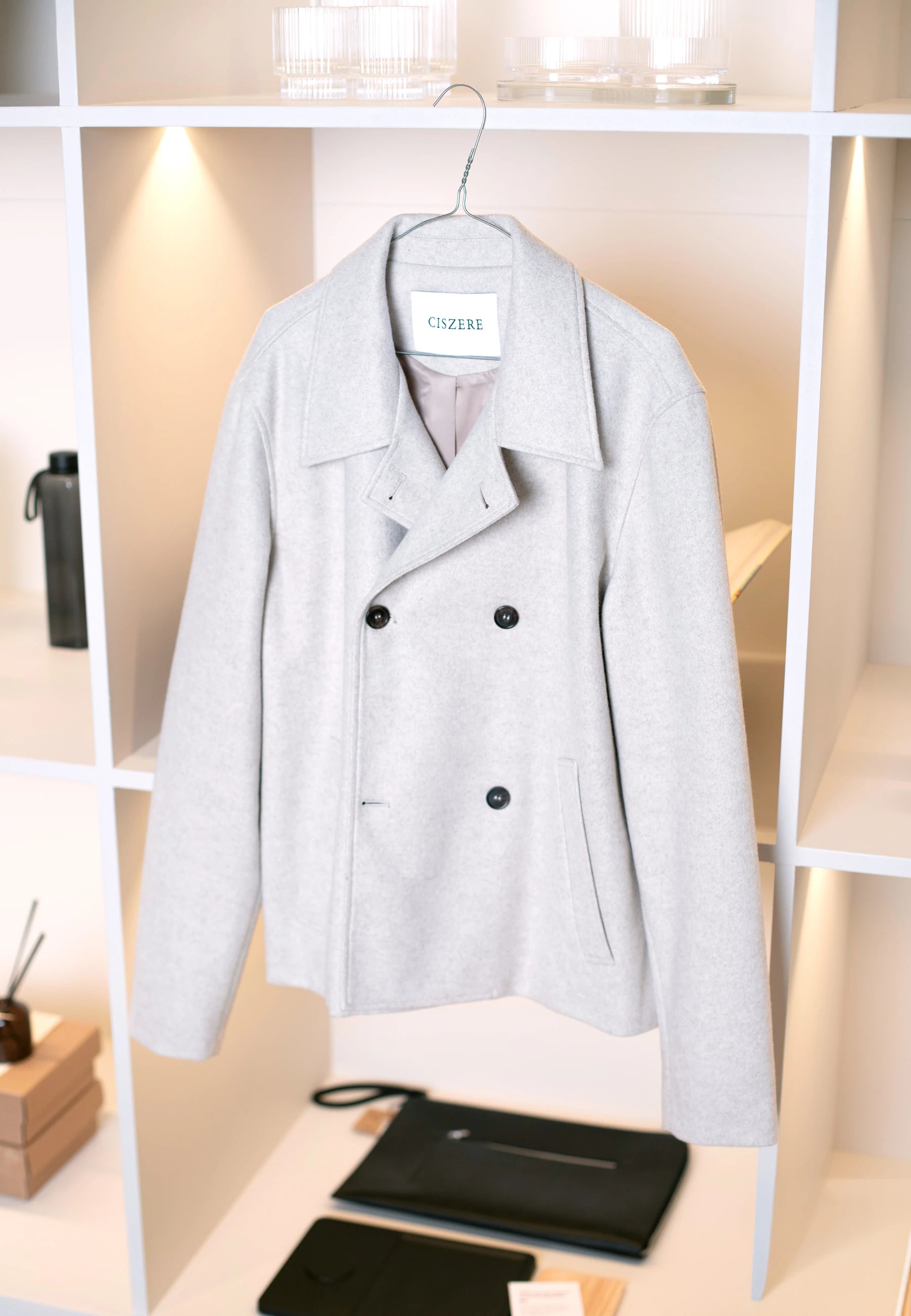 Ciszere AW26 Past Forward - double breasted wool coat