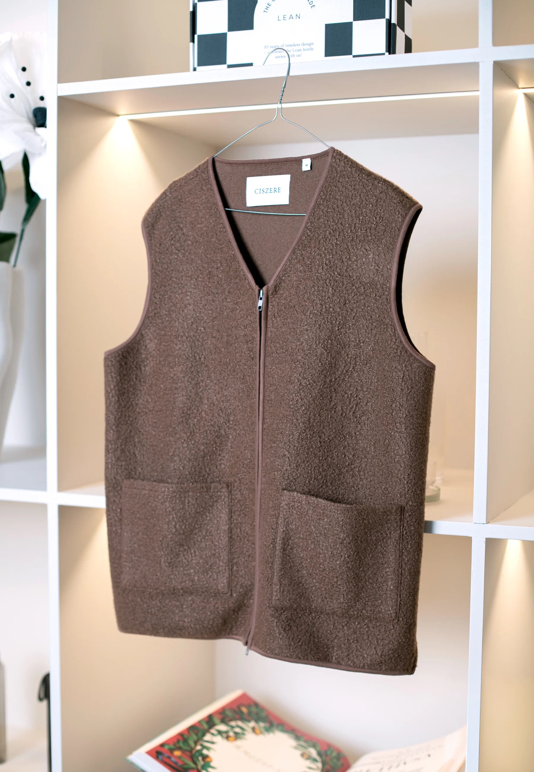 Ciszere AW26 Past Forward - brown wool vest