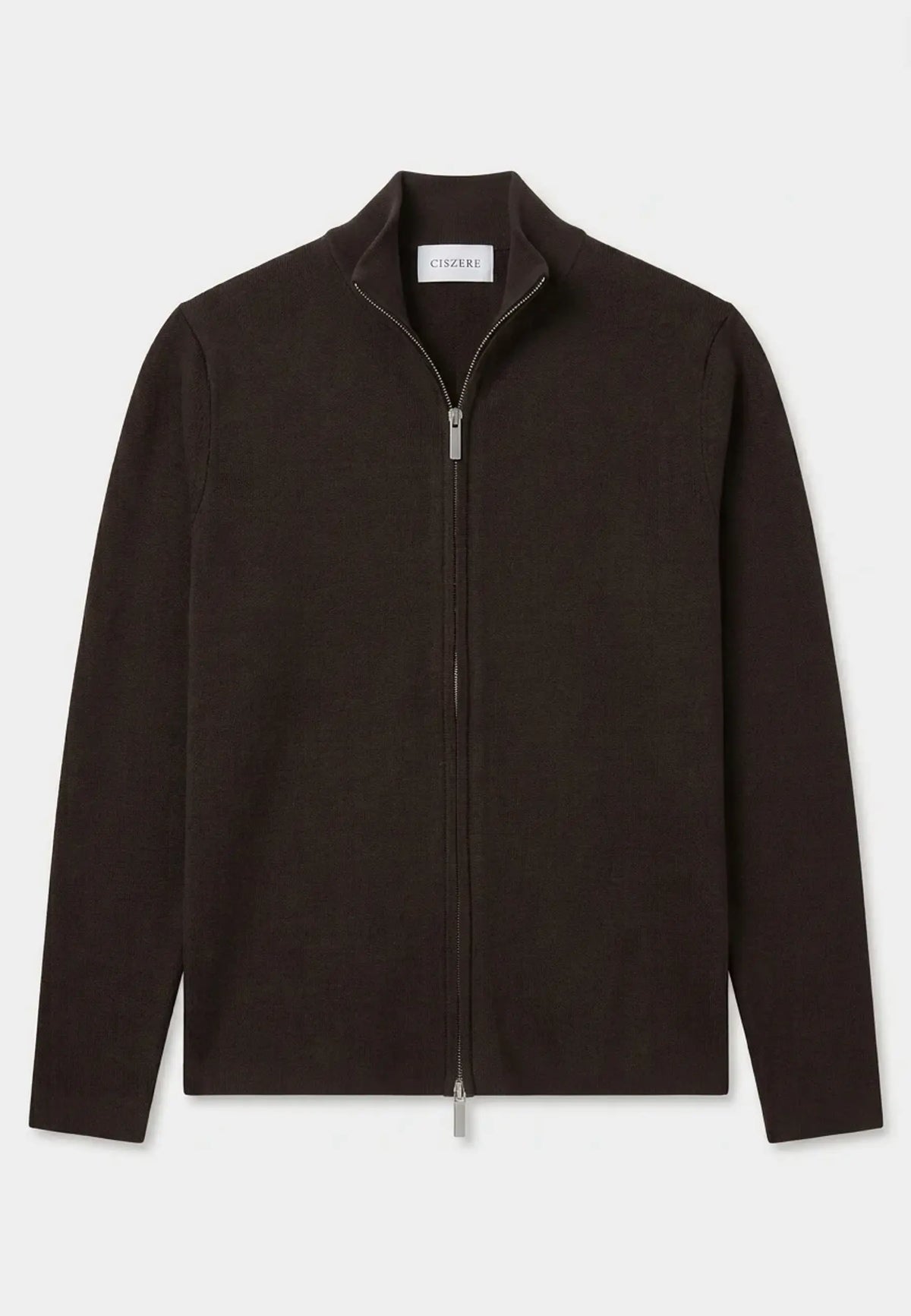 Cemal knitted high collar - Brown, flat lay