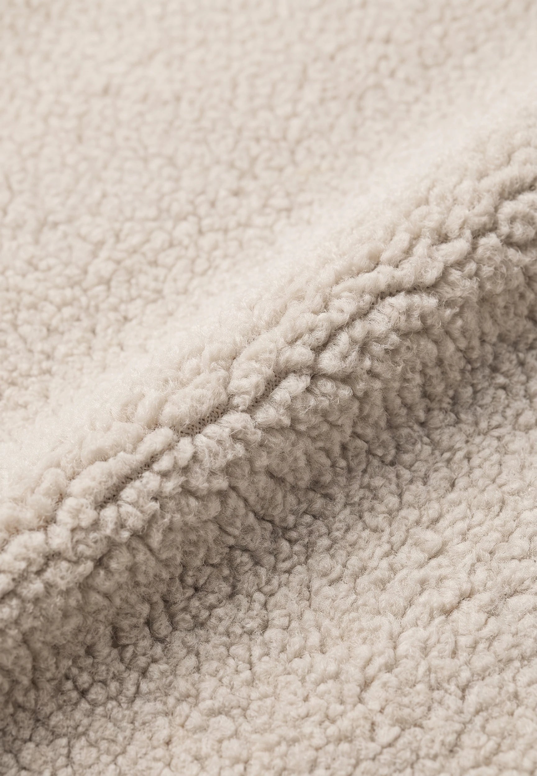 Dani Boucle overshirt - Beige, fabric close up