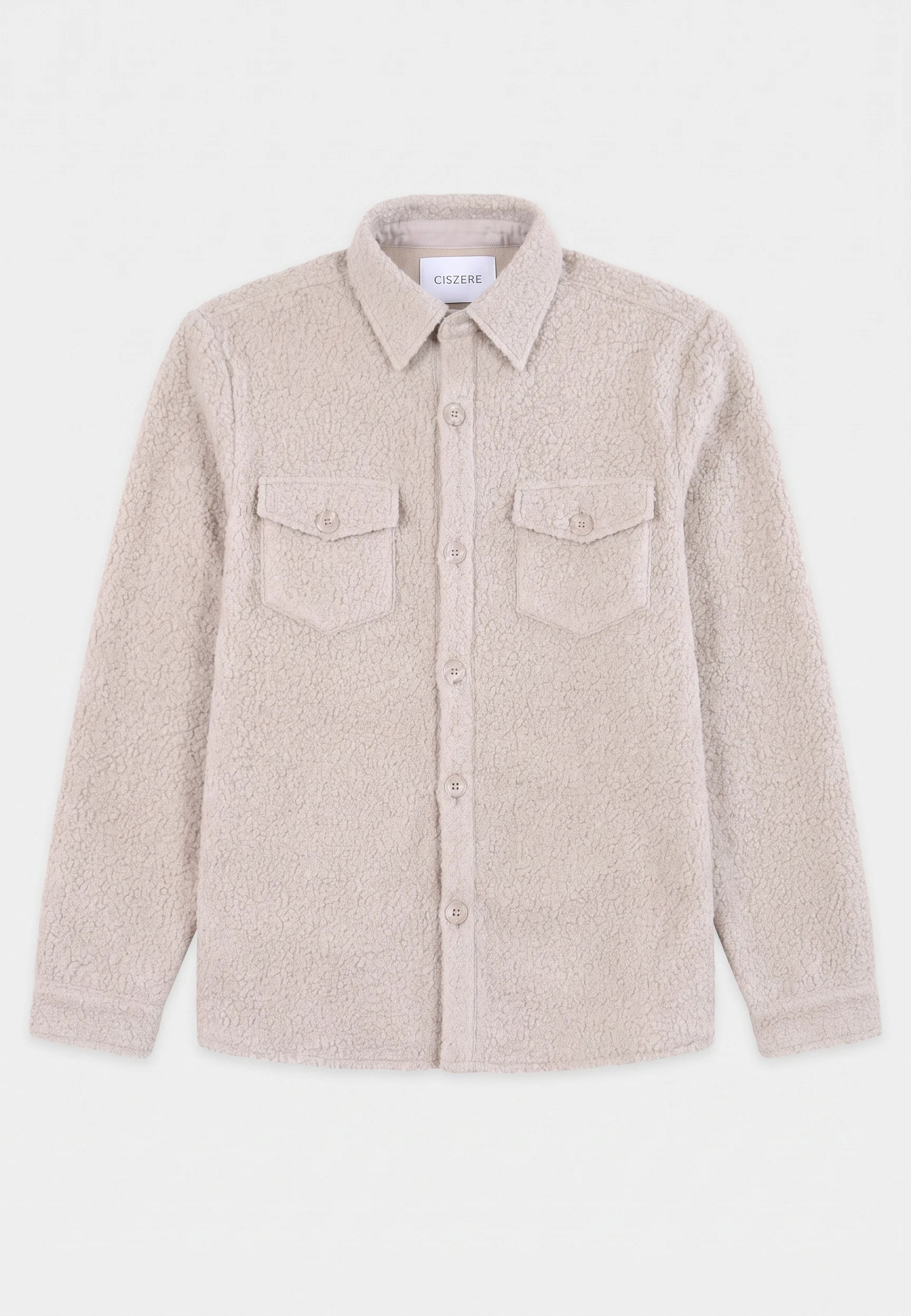 Dani Boucle overshirt - Beige, flat lay