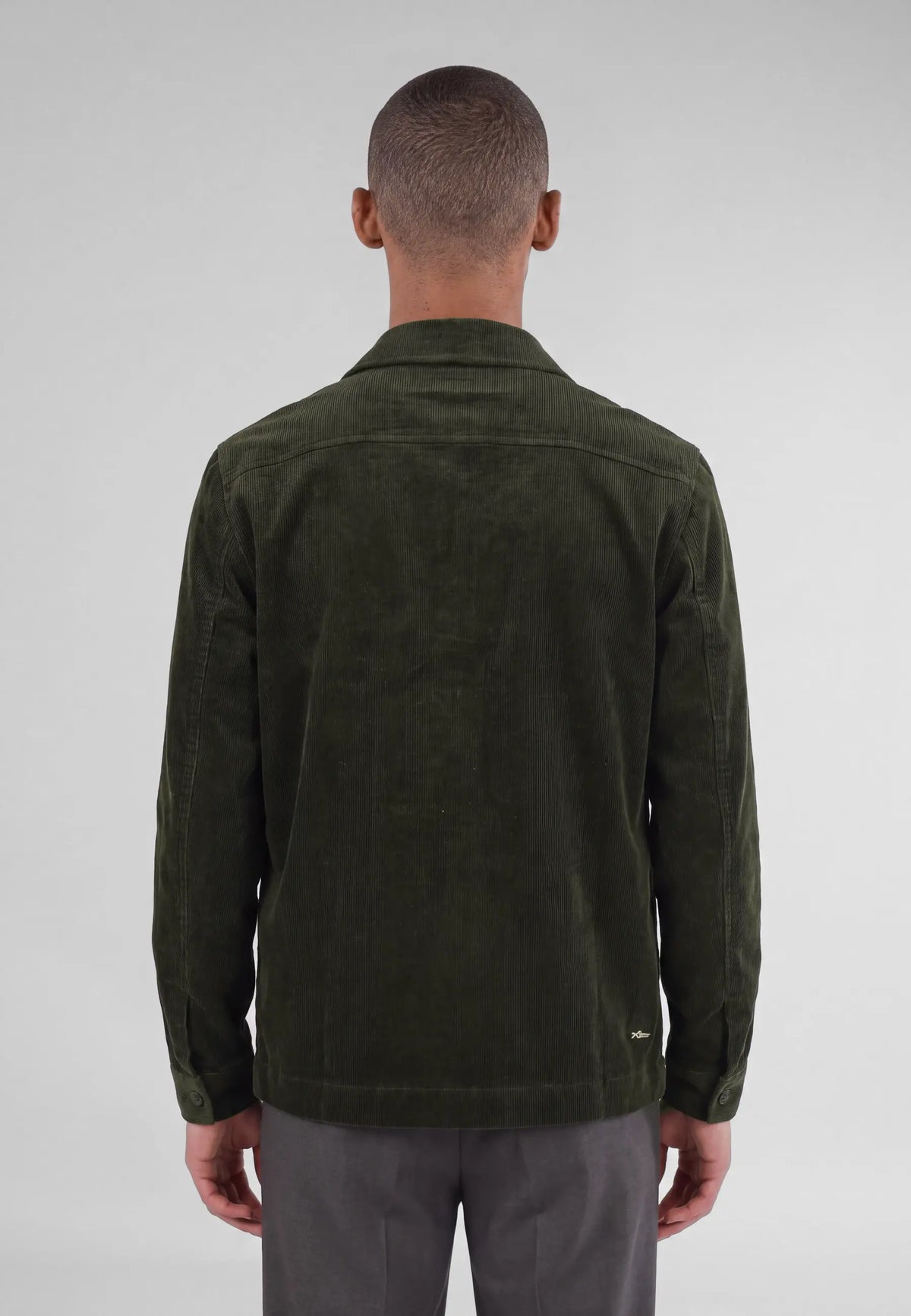 Dylan cord overshirt 3.0 - Green, detail view