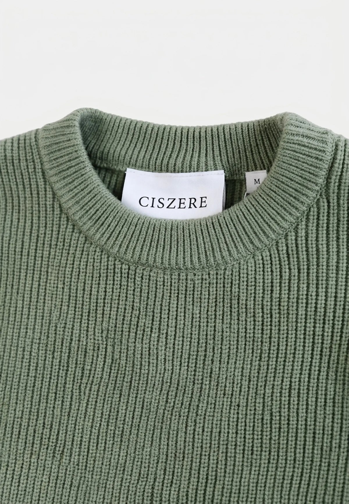 Eddie knitted sweater - Light green, flat lay