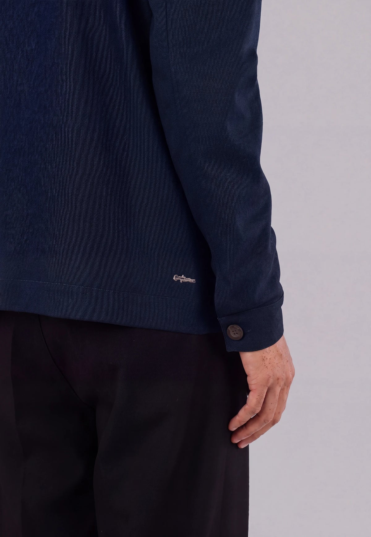 Elis heavy overshirt - Navy, detail view