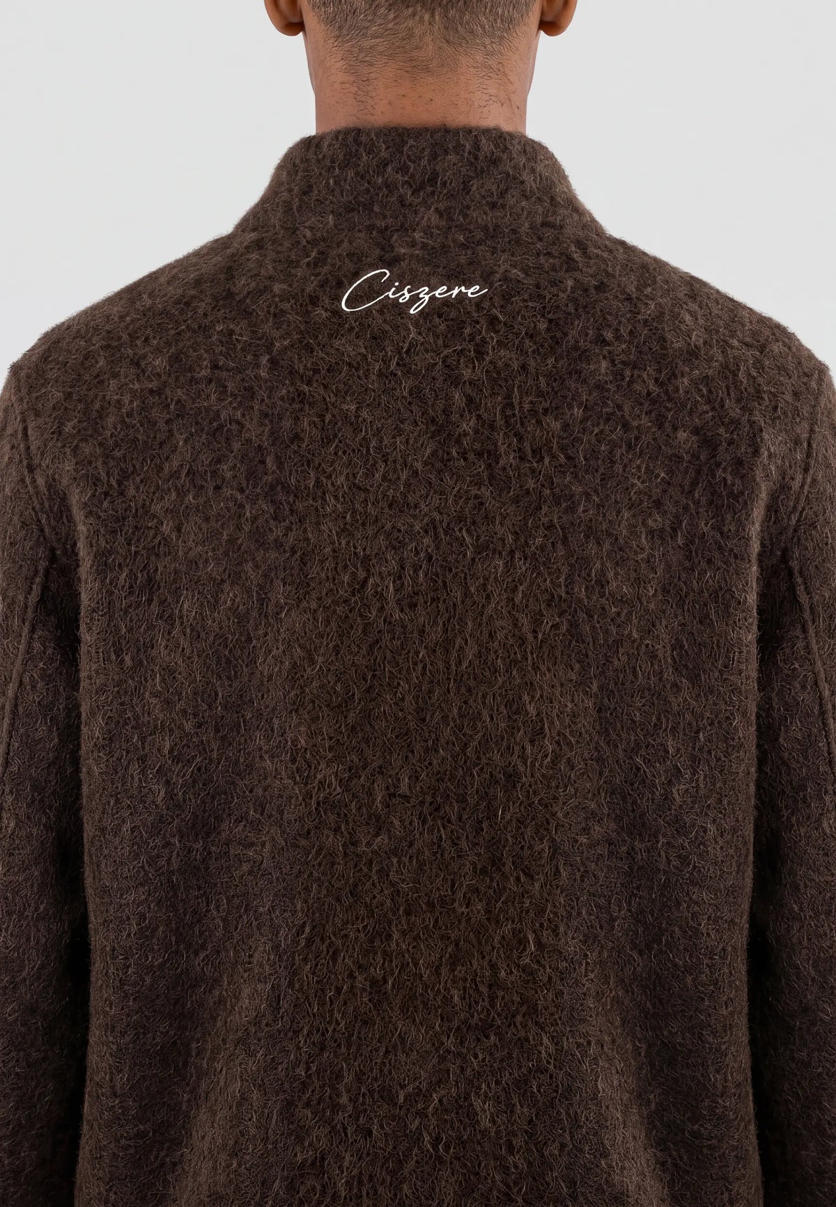 Frank fuzzy zip - Brown, detail view